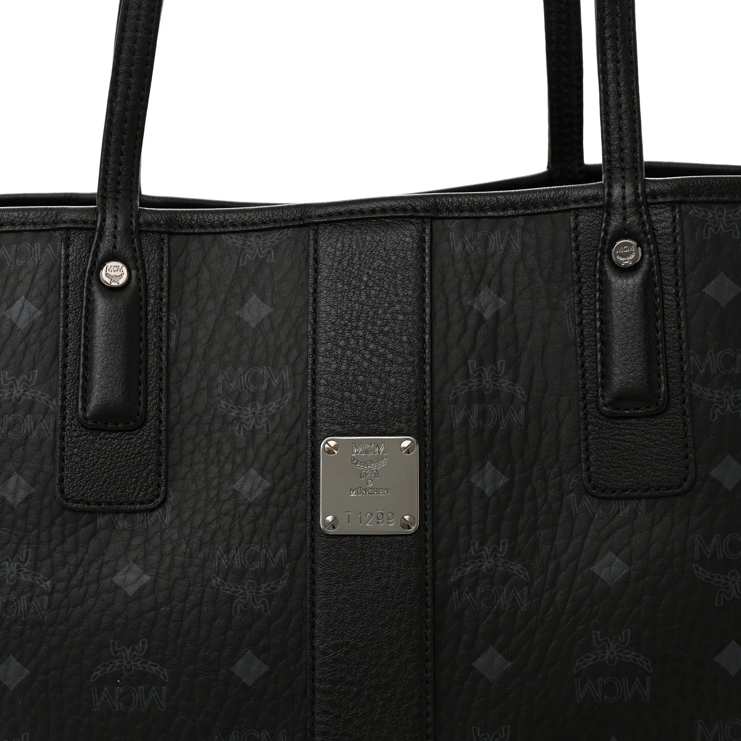 Visetos Medium Liz Reversible Shopper Tote Black