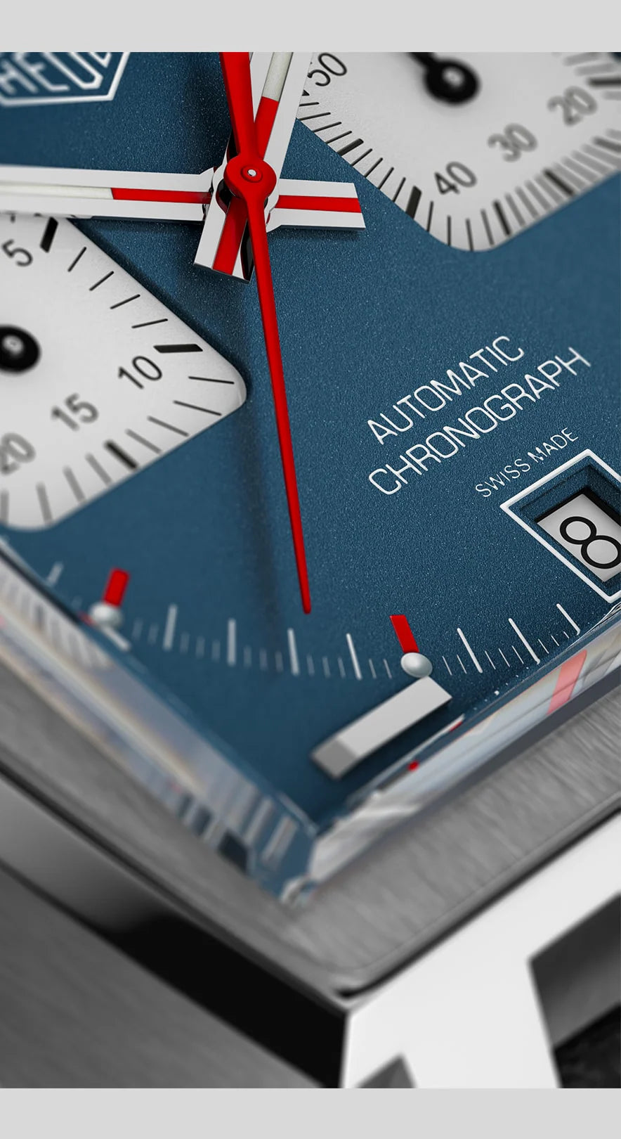 Unworn  Monaco Chronograph Automatic, Ref# CAW211P.FC6356, Box and Papers