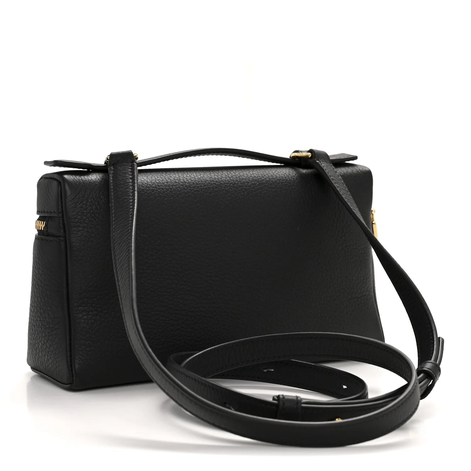 Grained Calfskin L19 Extra Pocket Pouch Black