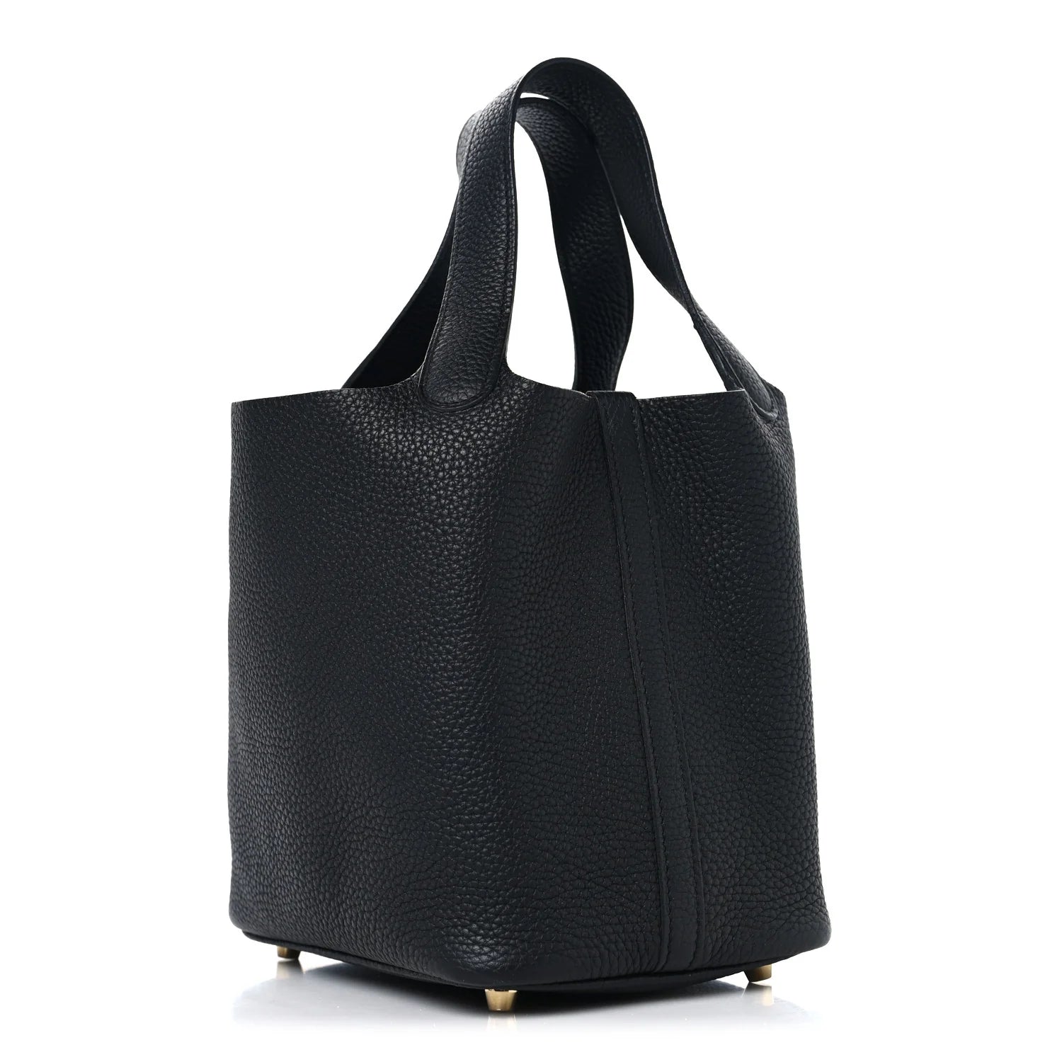 Taurillon Clemence Picotin Lock 18 PM Black