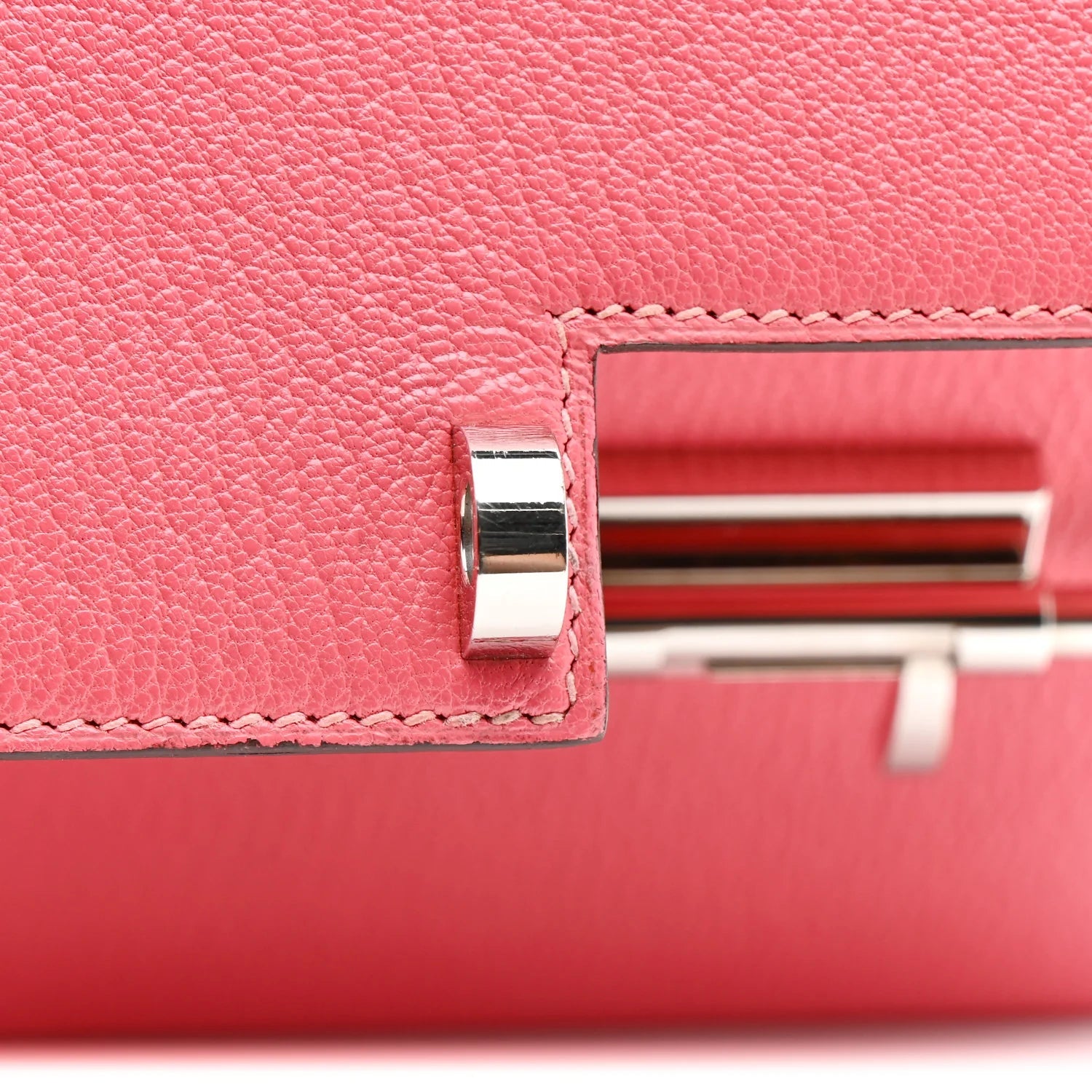 Chevre Mysore Mini Verrou Chaine Bag Rose Azalee