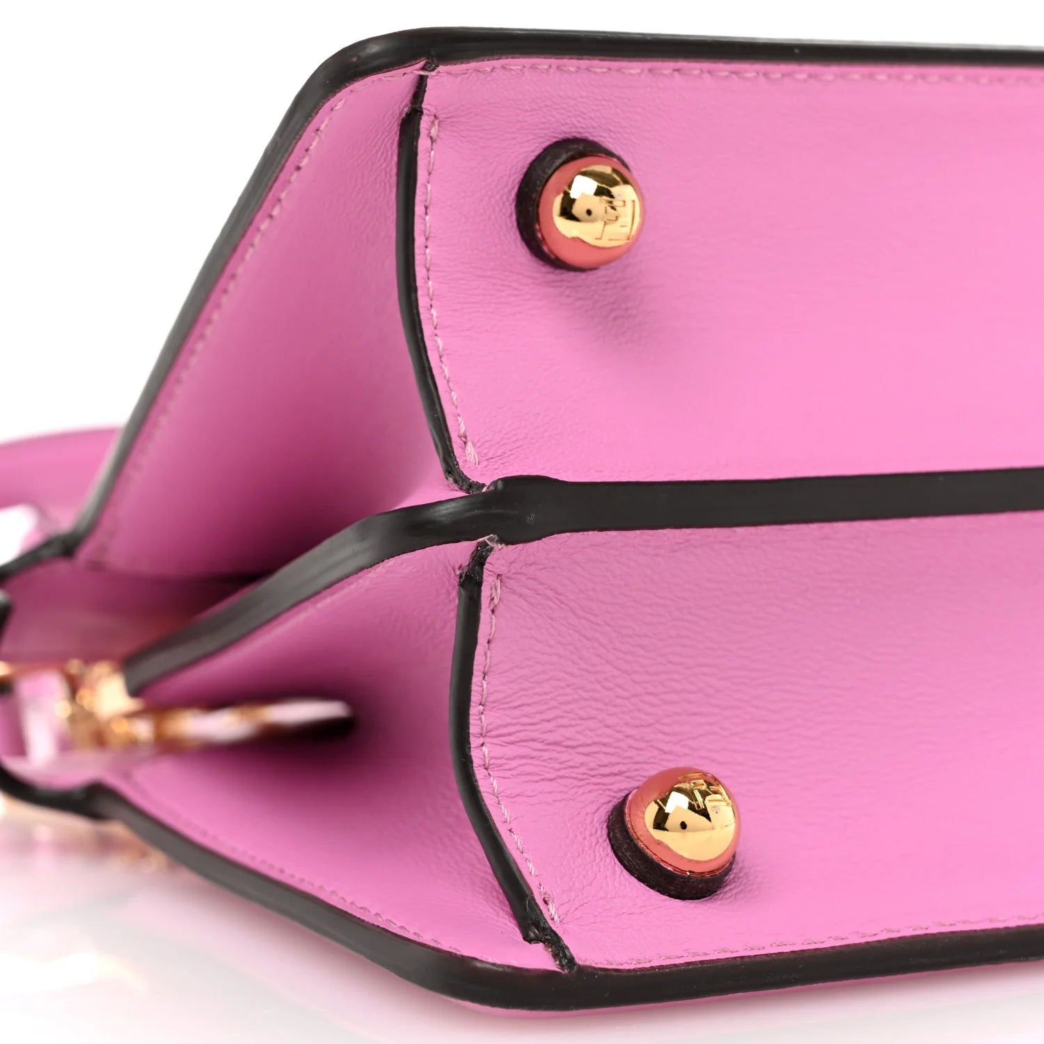 Shiny Nappa Petite Peekaboo I SEE U Satchel Rosa