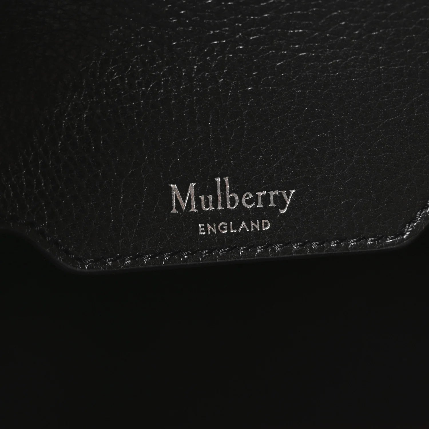 High Shine Grain Bayswater Tote Black