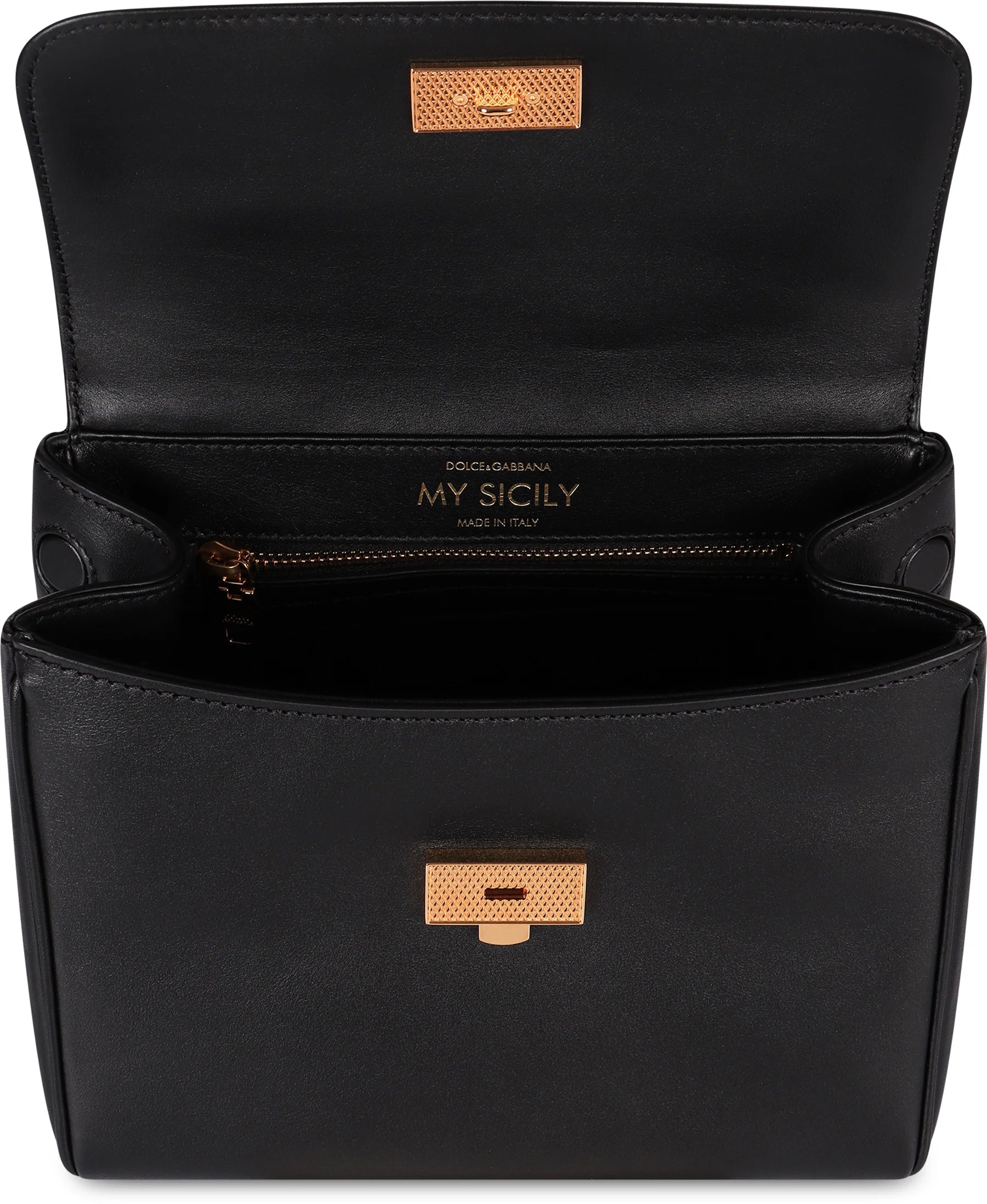 MEDIUM SICILY STRUCTURED LEATHER HANDBAG