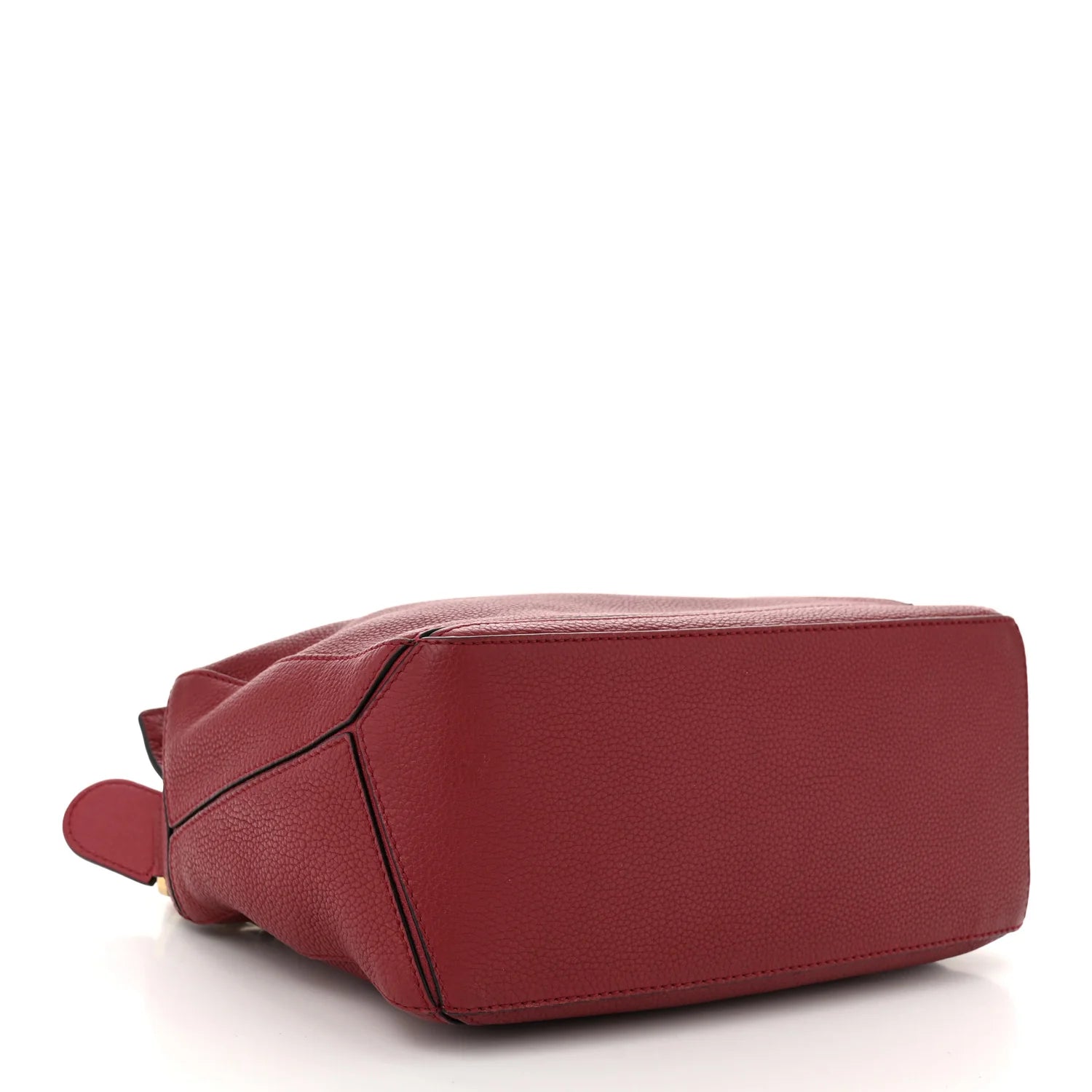Grained Calfskin Small Puzzle Bag Rouge