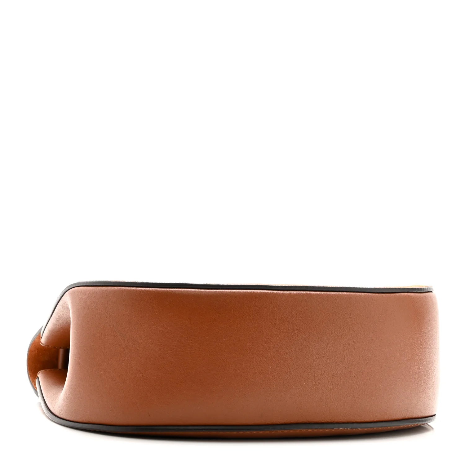 Suede Smooth Calfskin Drew Shoulder Bag Classic Tobacco