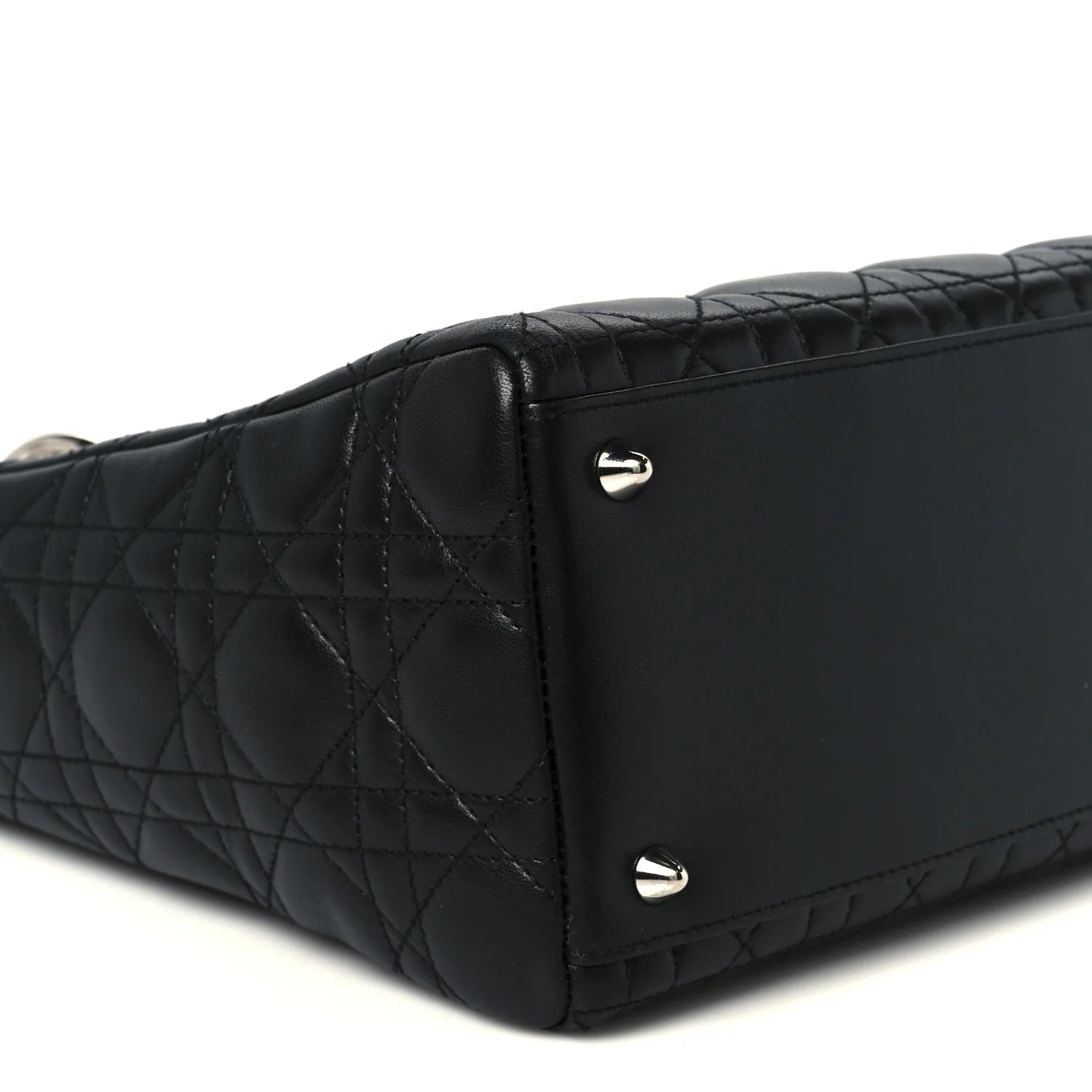 Lambskin Cannage Medium Lady Dior Black