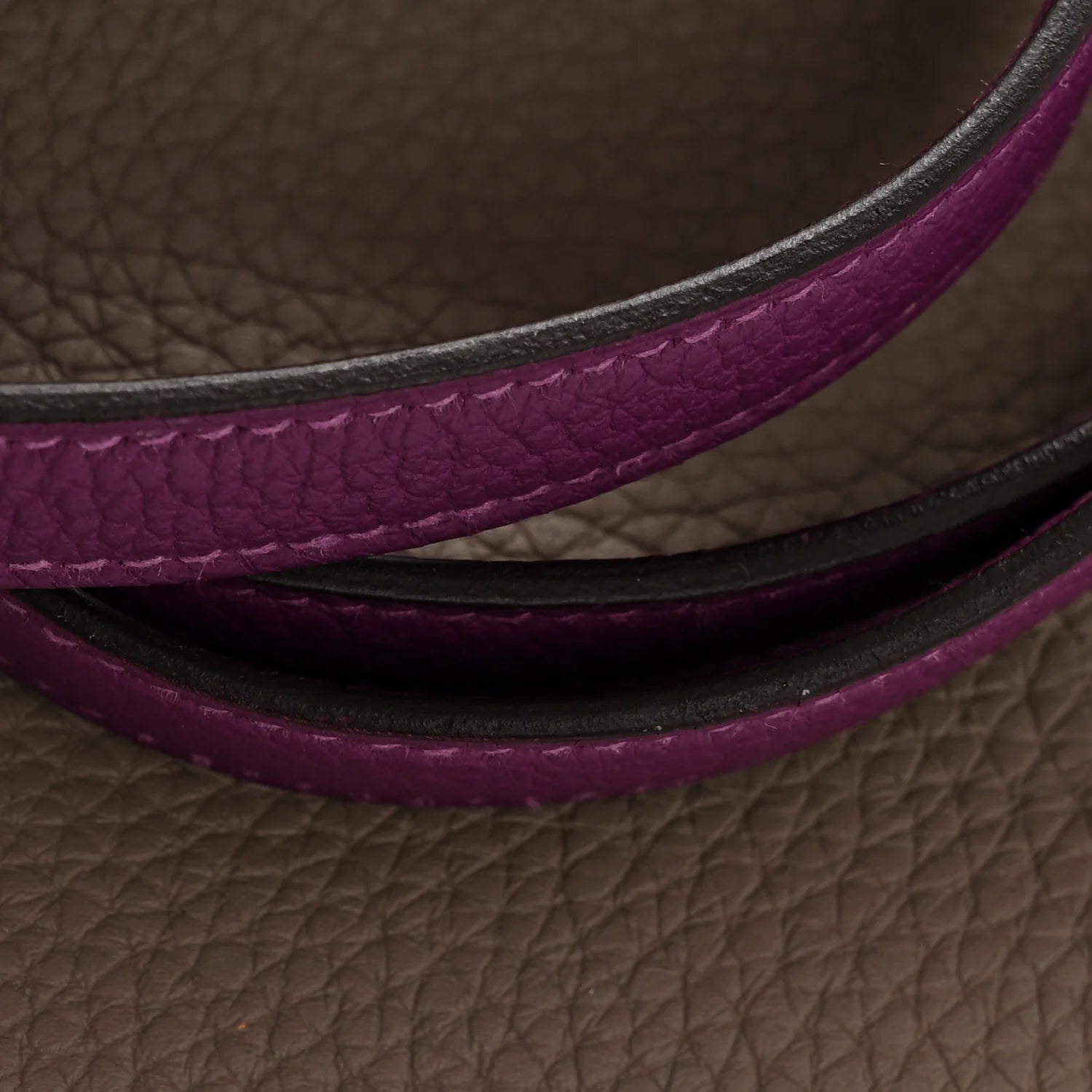 Togo Horseshoe Kelly Retourne 28 Gris Asphalte Anemone