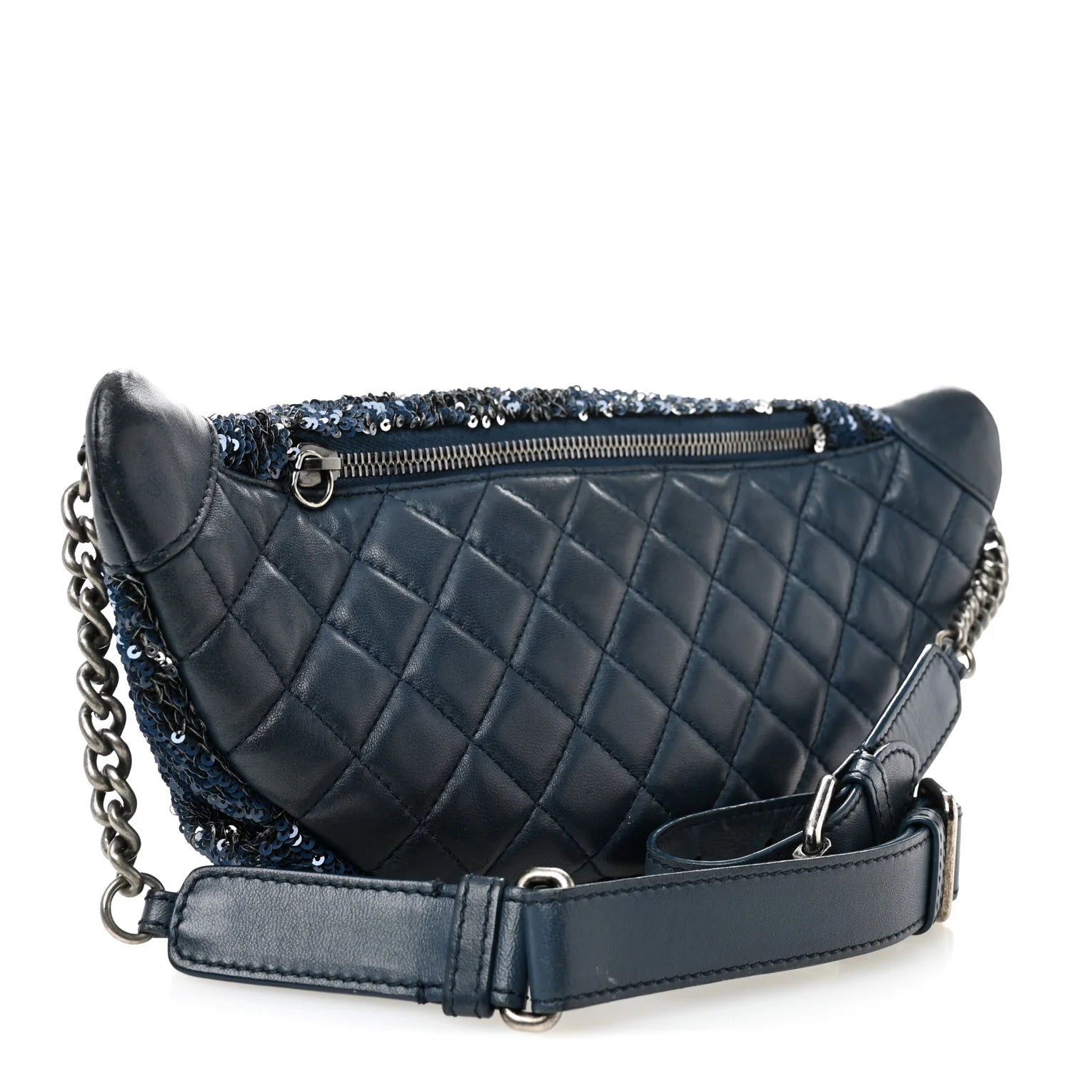 Sequin Coco Cuba Waist Bag Fanny Pack Blue Pink