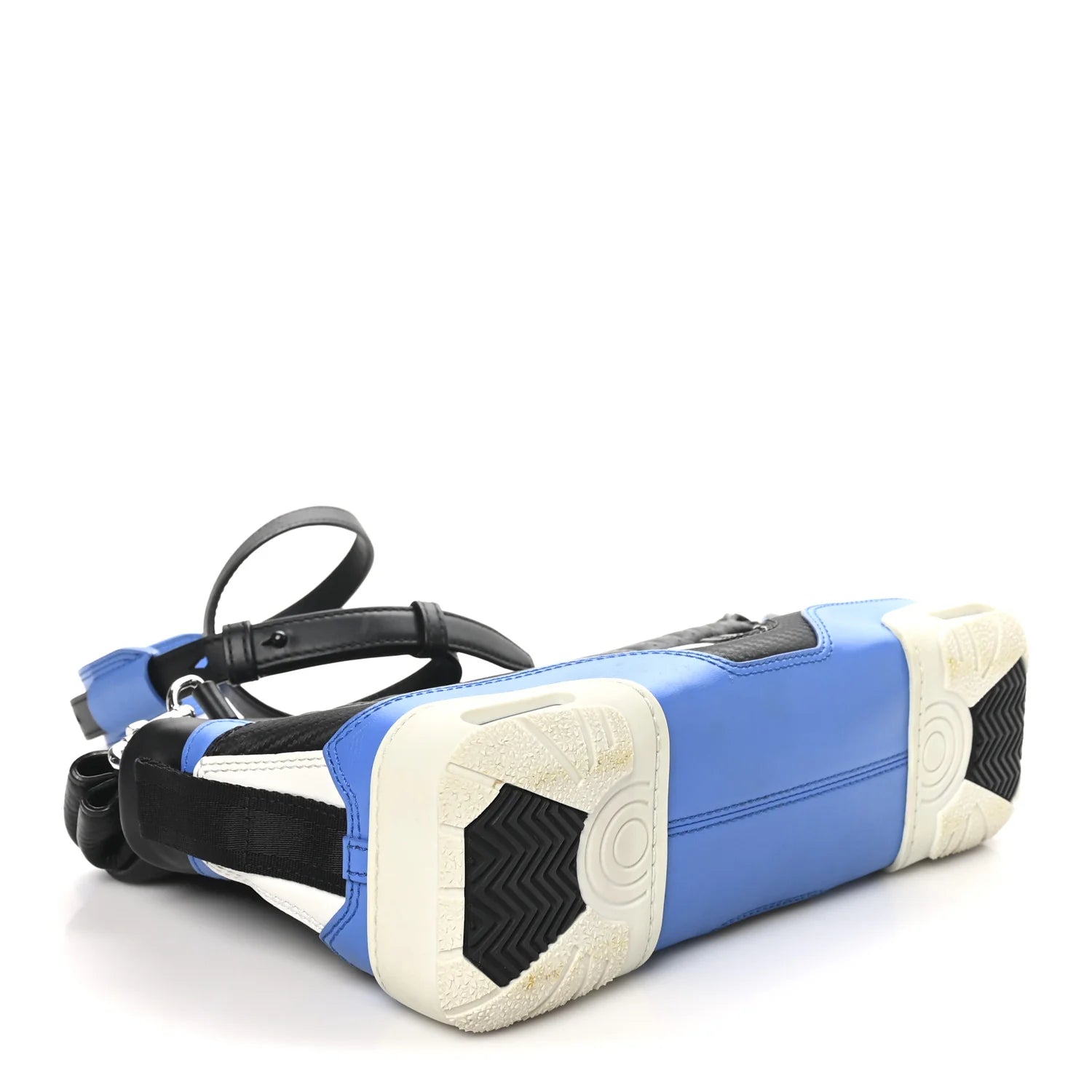 Perforated Calfskin Large Sneaker Sling Black Airforce