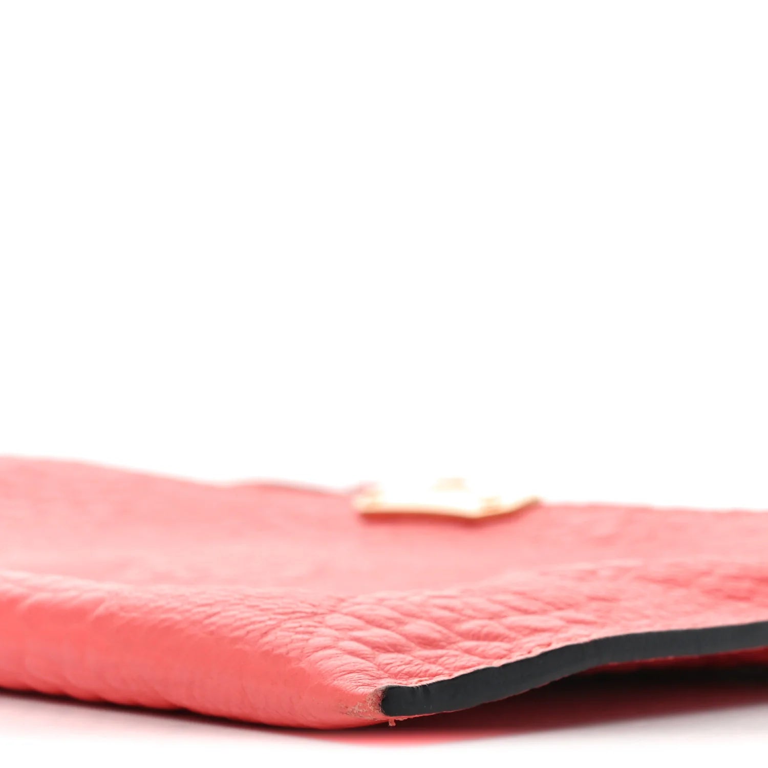 Signature Grain Calfskin Check Embossed Small Chichester Crossbody Clutch Bag Rose Pink