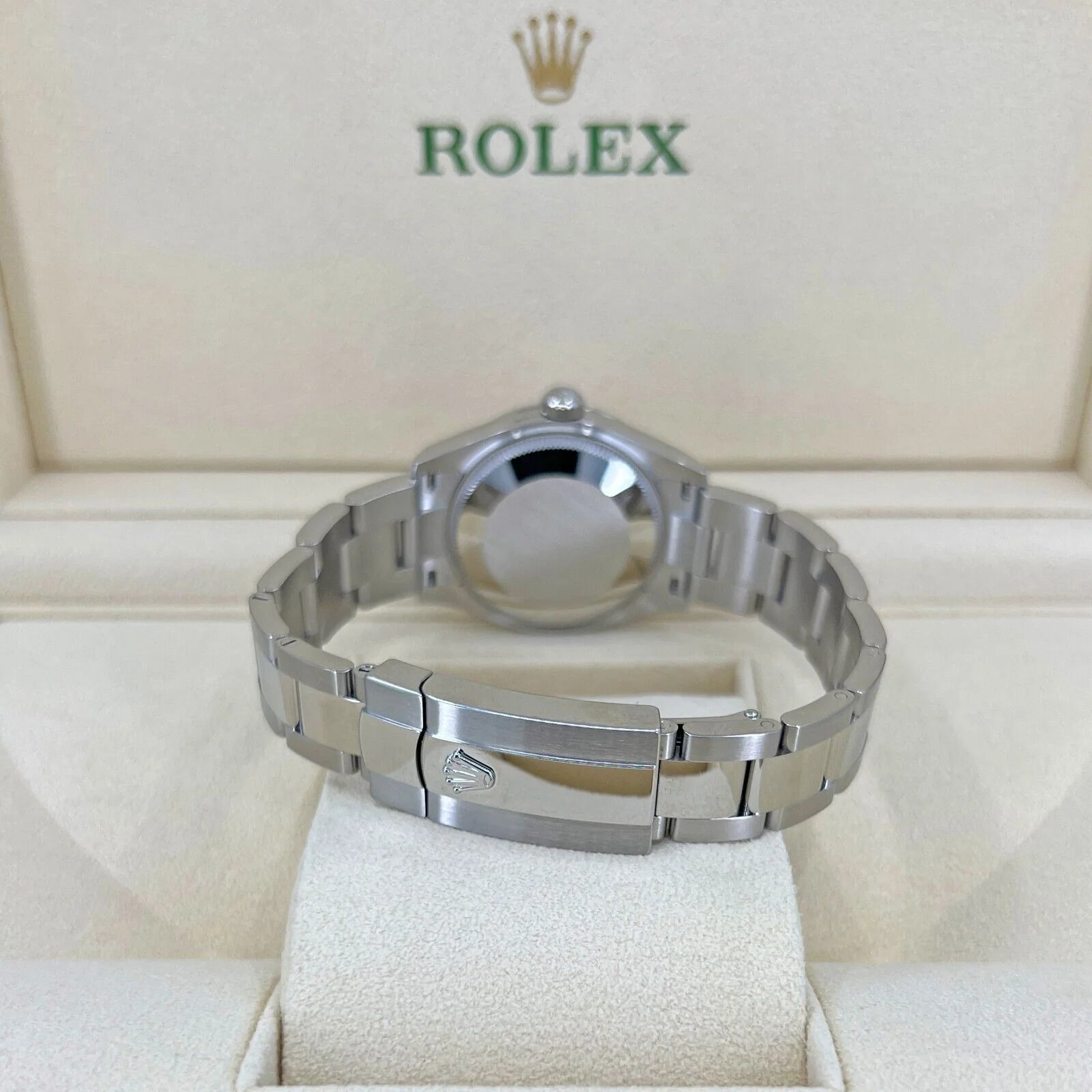 Datejust 31, Oystersteel and 18K White Gold with Diamonds, Pink Roman Dial, 31Mm, Fluted, Oyster, Ref# 278274-0023