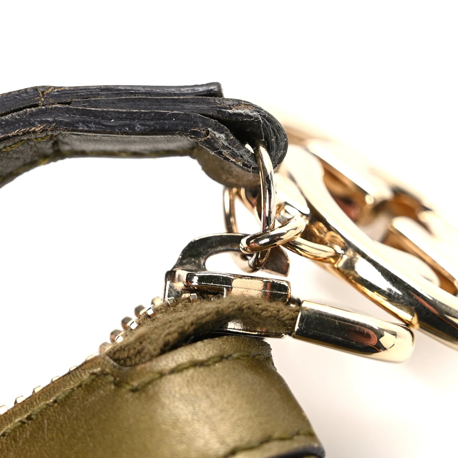 Metallic Soft ssima Signature New Britt Wristlet Green