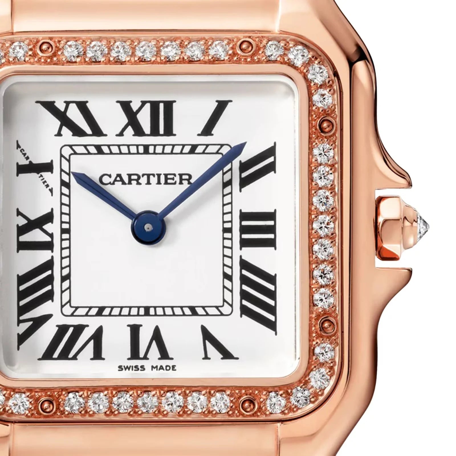 Unworn  Panthère De  Medium, 18K Rose Gold, Diamonds, 27Mm X 36Mm, Ref# WJPN0009, Box and Papers