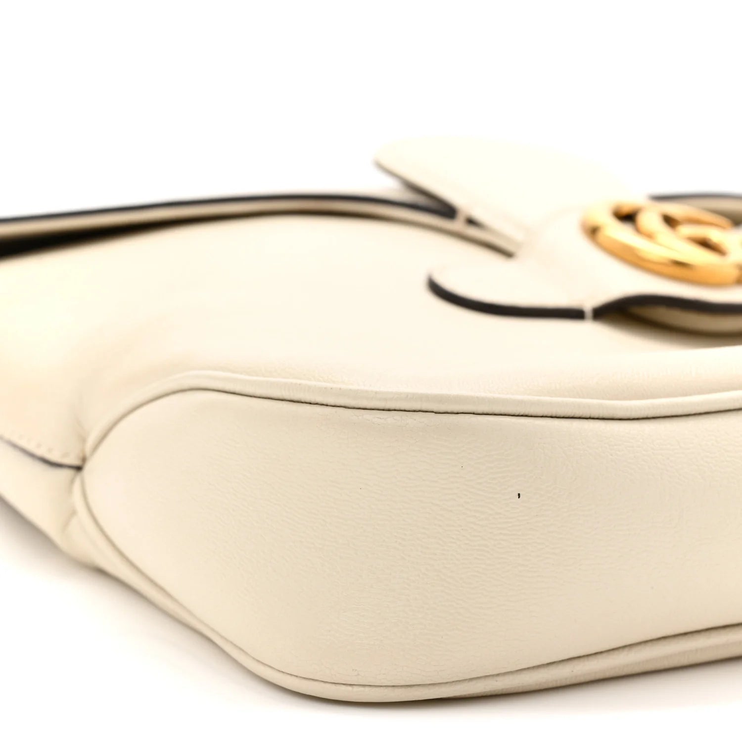 New Sakai Calfskin Lux Medium Dahlia Messenger Shoulder Bag Mystic White