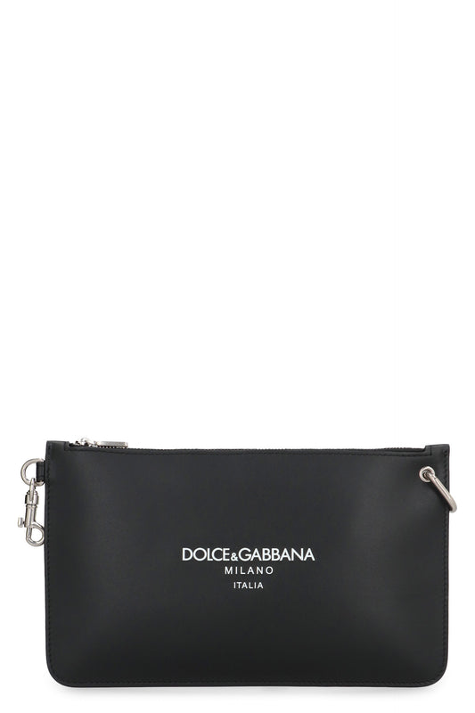 NECESSAIRE LEATHER FLAT POUCH