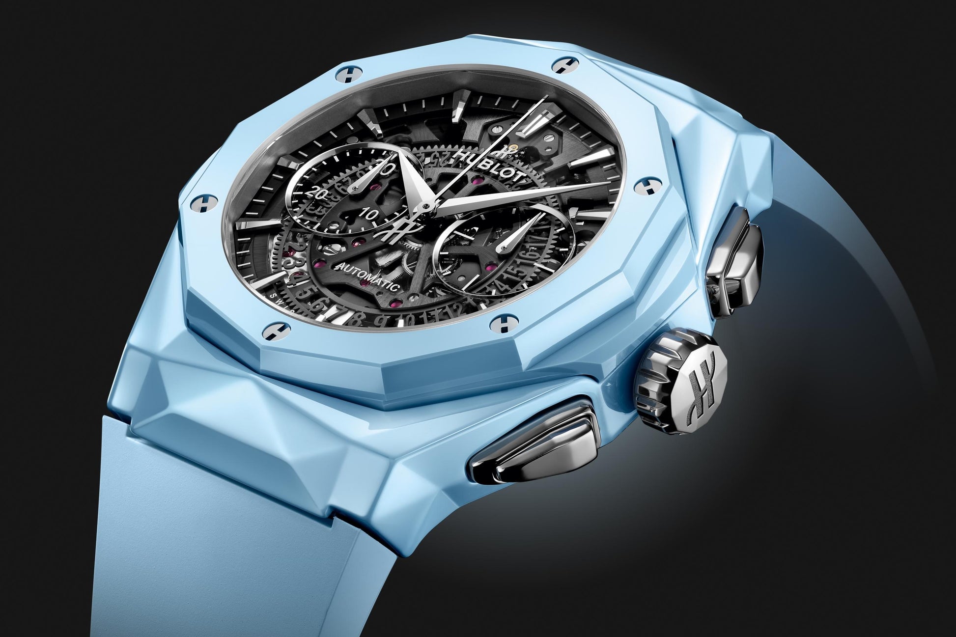 Classic Fusion AEROFUSION CHRONOGRAPH ORLINSKI SKY BLUE CERAMIC Ref# 525.ES.0170.RX.ORL22