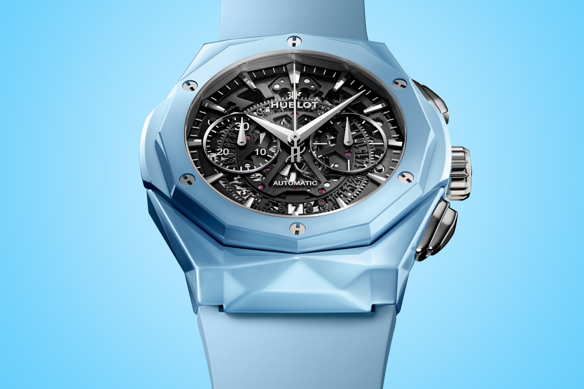 Classic Fusion AEROFUSION CHRONOGRAPH ORLINSKI SKY BLUE CERAMIC Ref# 525.ES.0170.RX.ORL22