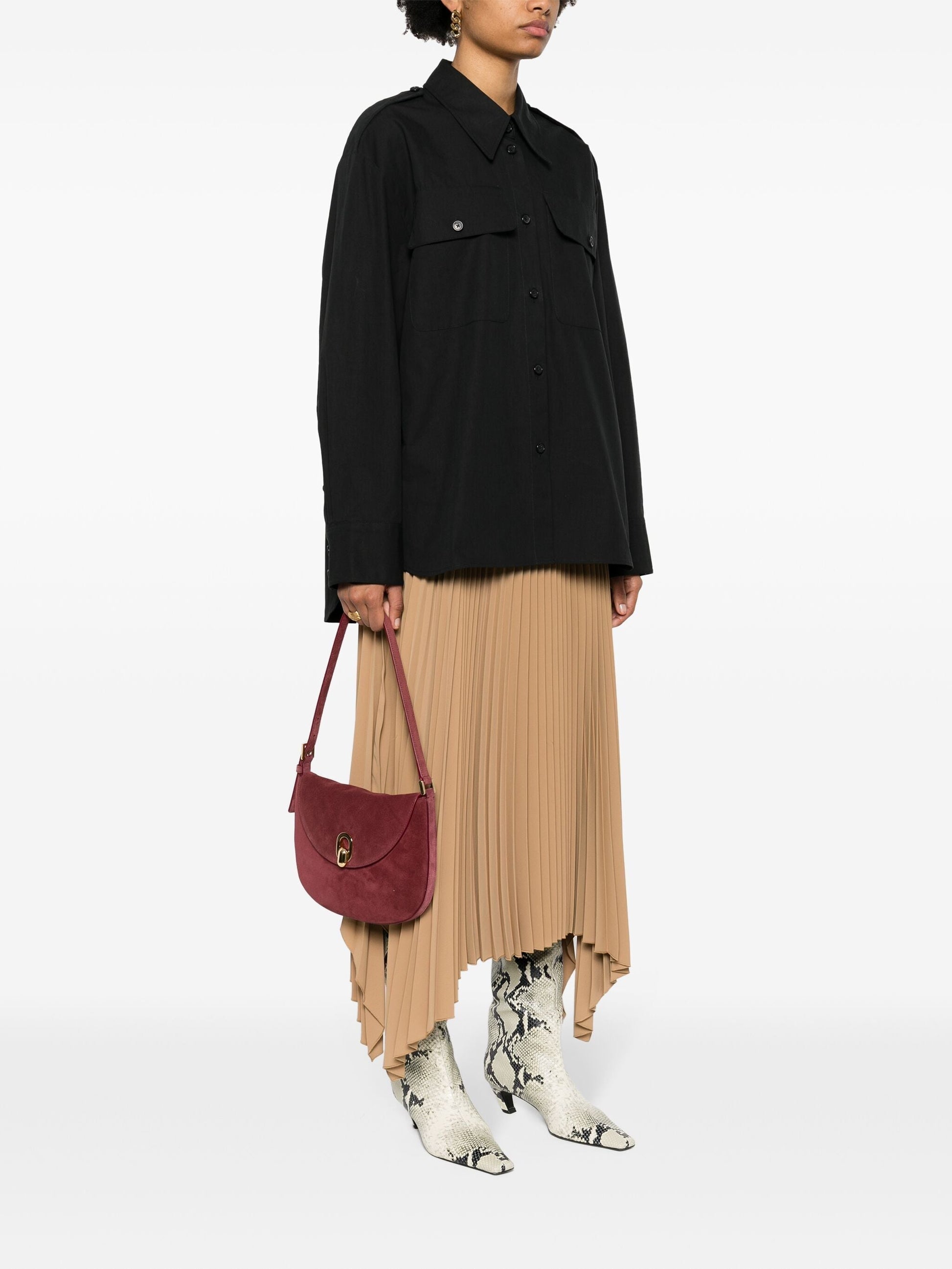 SMALL TONDO HOBO in SUEDE BAG