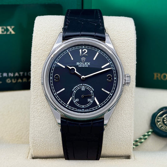 Unworn  Perpetual 1908, 39Mm, 18K White Gold, Ref# 52509-0002