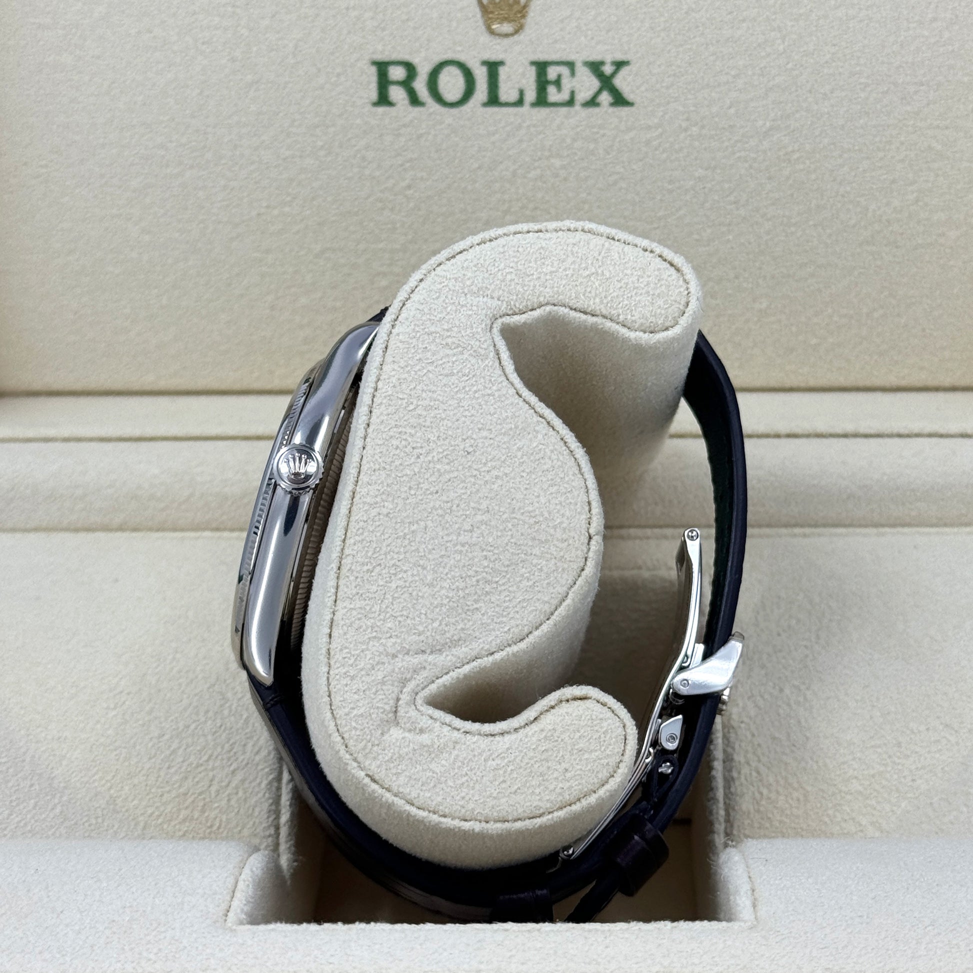 Unworn  Perpetual 1908, 39Mm, 18K White Gold, Ref# 52509-0002