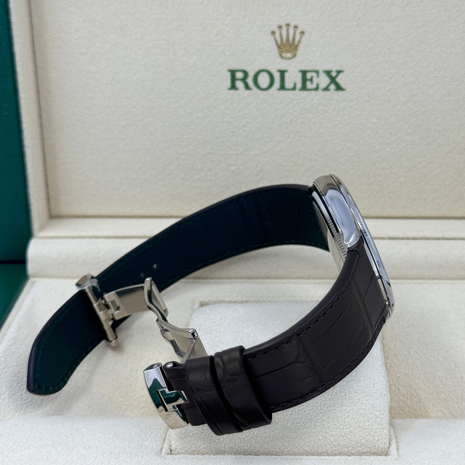 Unworn  Perpetual 1908, 39Mm, 18K White Gold, Ref# 52509-0002