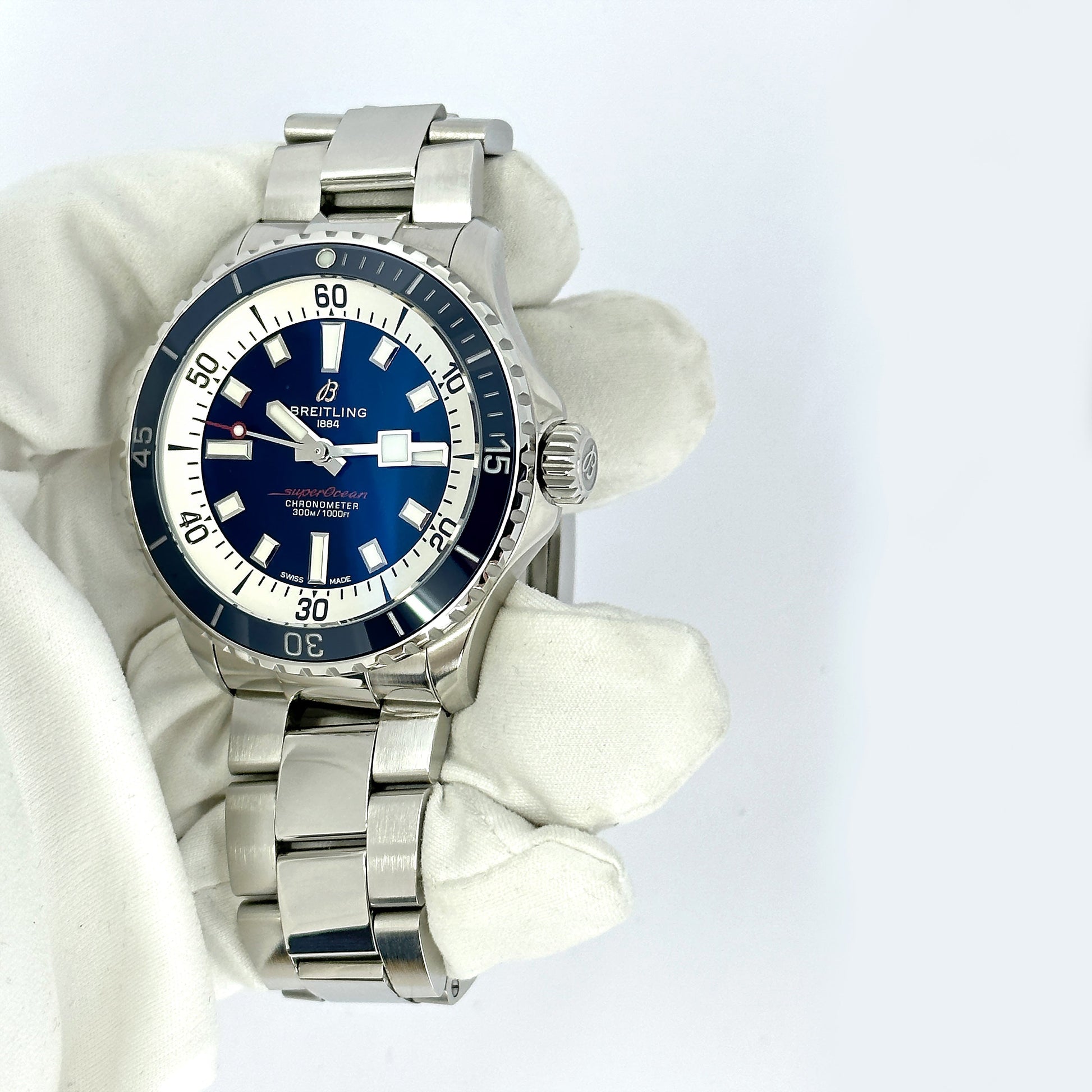 Superocean Automatic Ref# A17375E71C1A1, Box and Papers