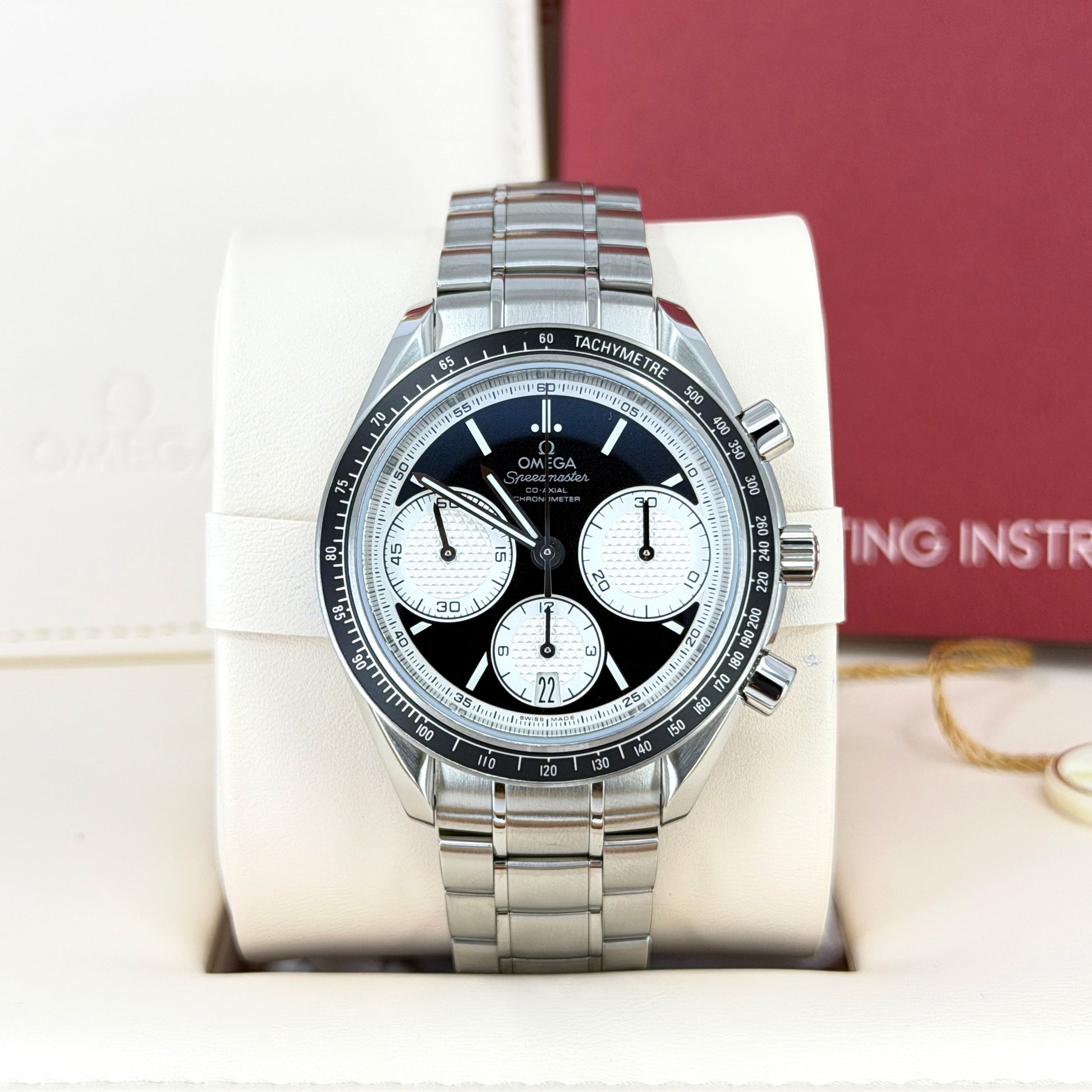 Speedmaster Racing Chronograph Ref# 326.30.40.50.01.002 Box and Papers Unworn 2025