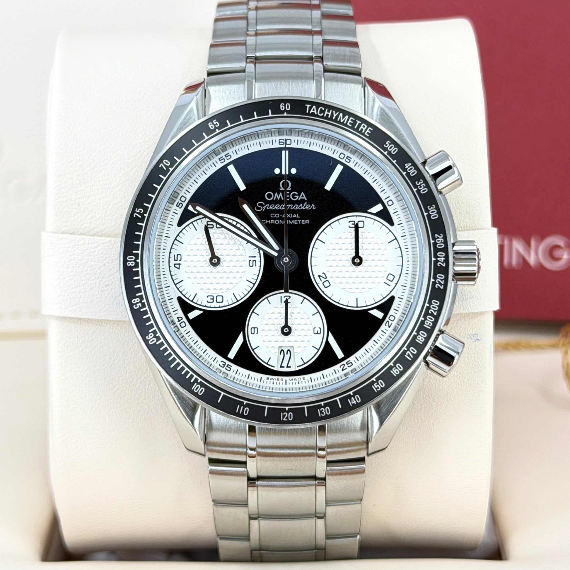 Speedmaster Racing Chronograph Ref# 326.30.40.50.01.002 Box and Papers Unworn 2025