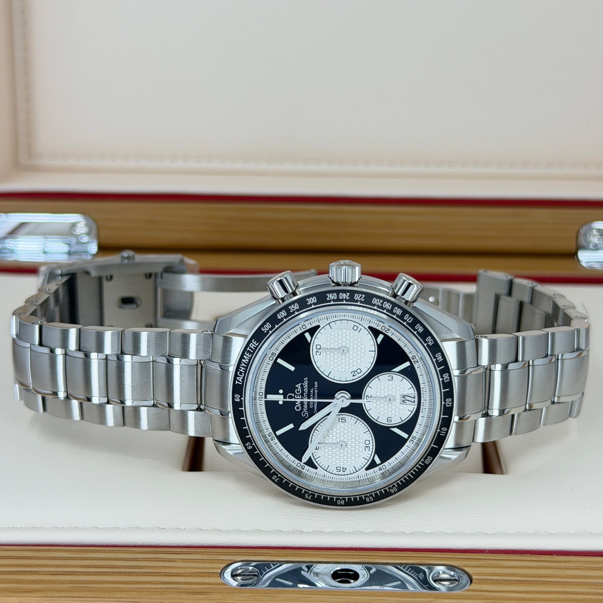 Speedmaster Racing Chronograph Ref# 326.30.40.50.01.002 Box and Papers Unworn 2025