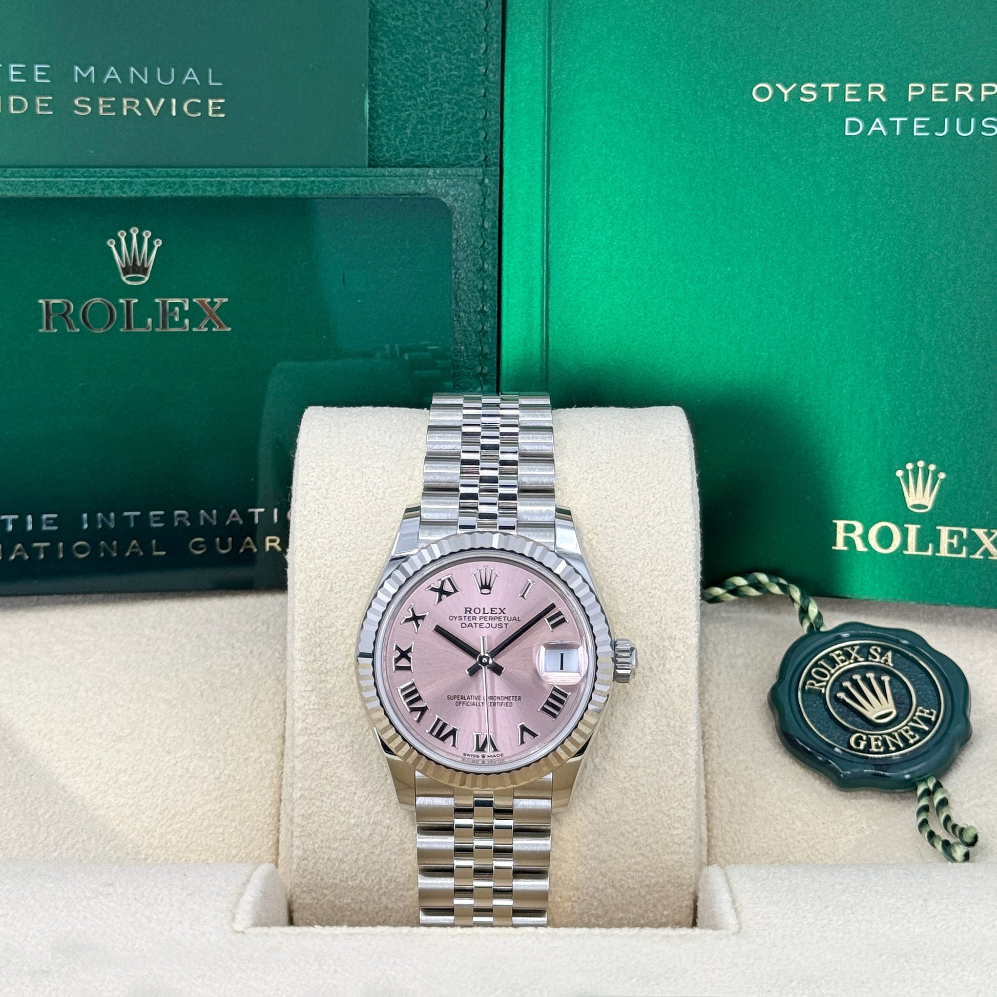 Datejust 31, Oystersteel and 18K White Gold, Ref# 278274-0020