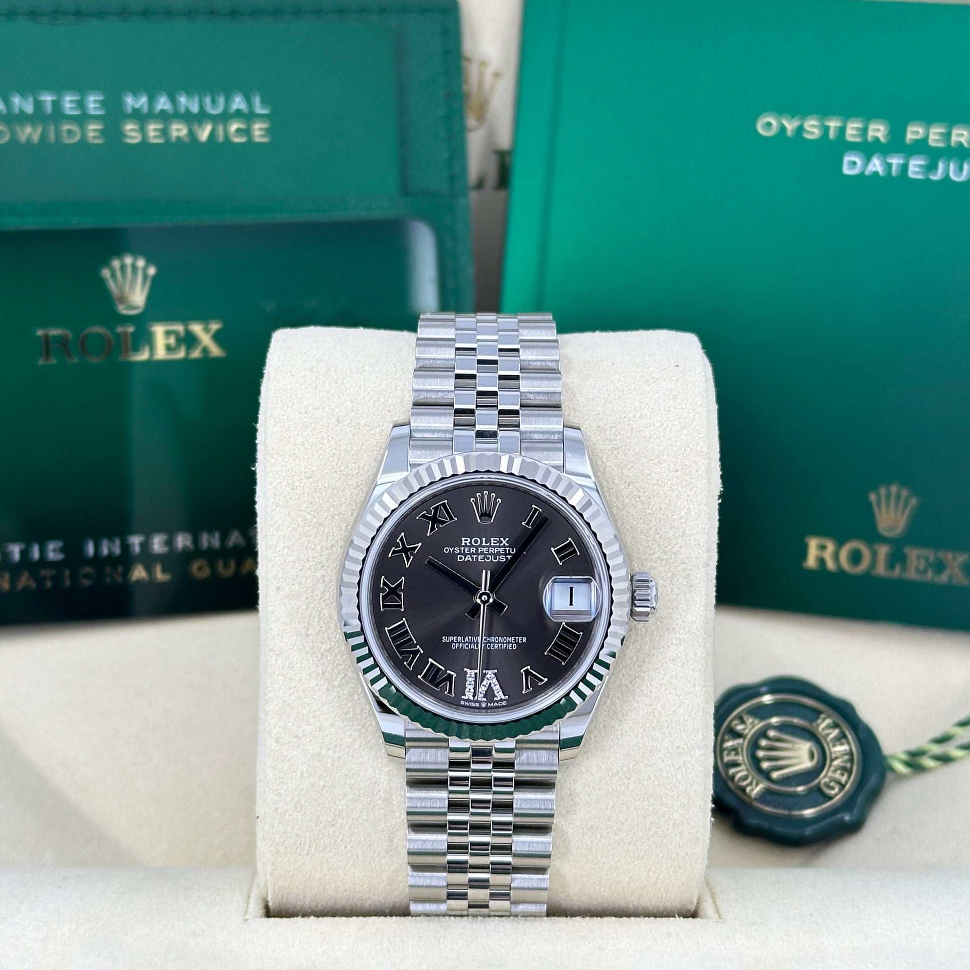 Datejust 31, Oystersteel and 18K White Gold, Ref# 278274-0028