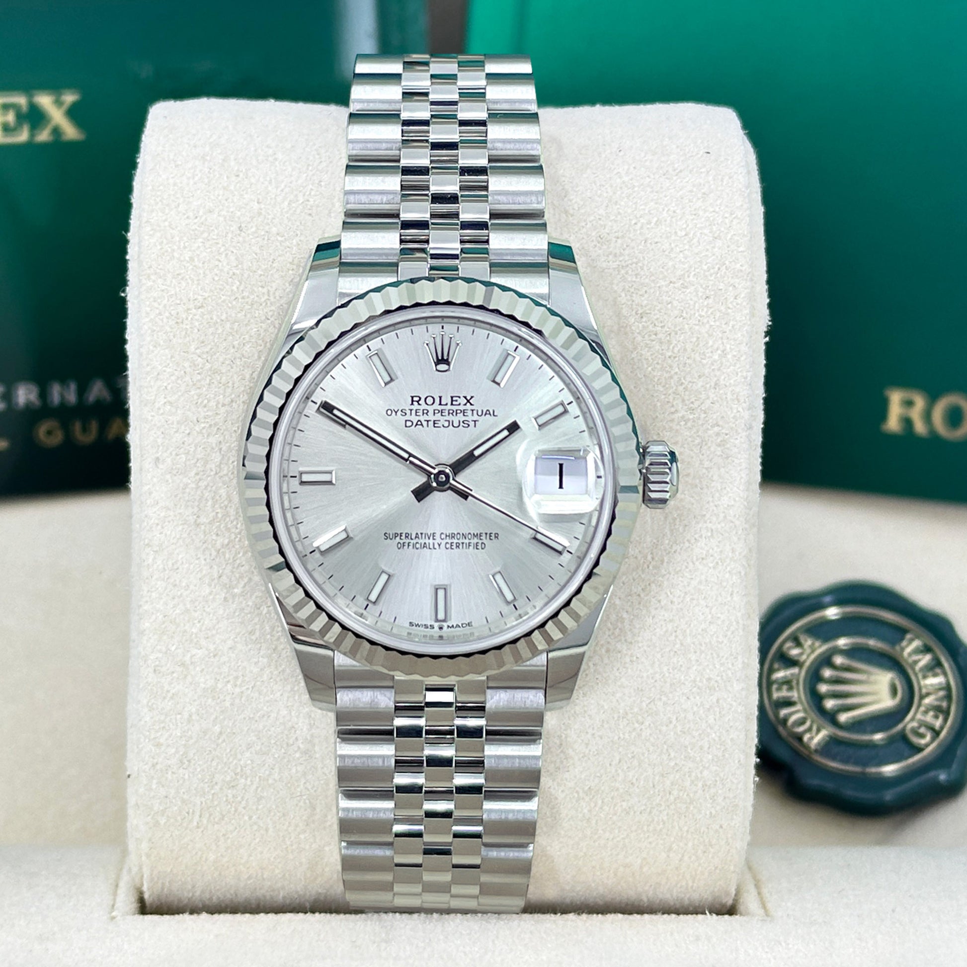 Datejust 31, Oystersteel and 18K White Gold, Ref# 278274-0012