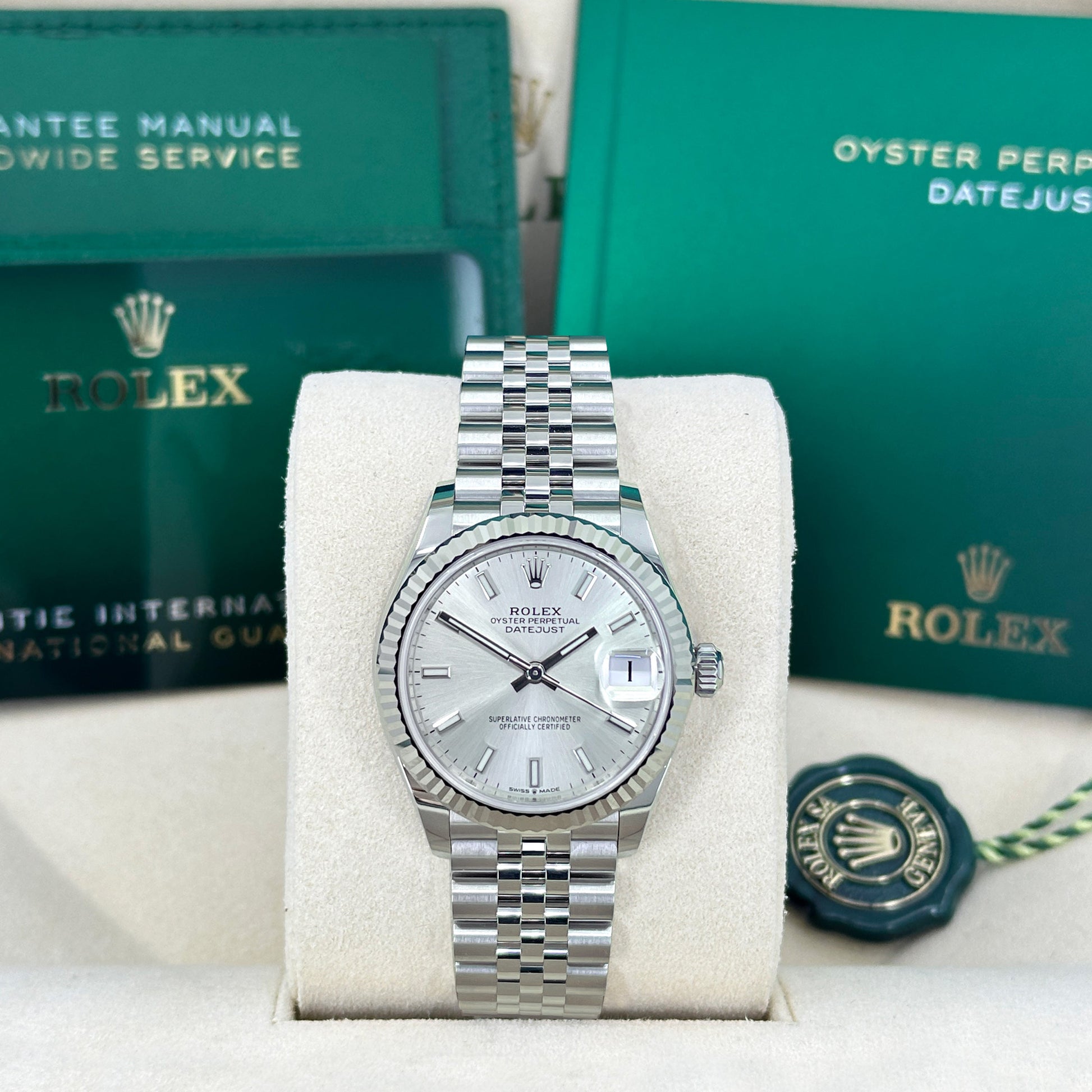 Datejust 31, Oystersteel and 18K White Gold, Ref# 278274-0012