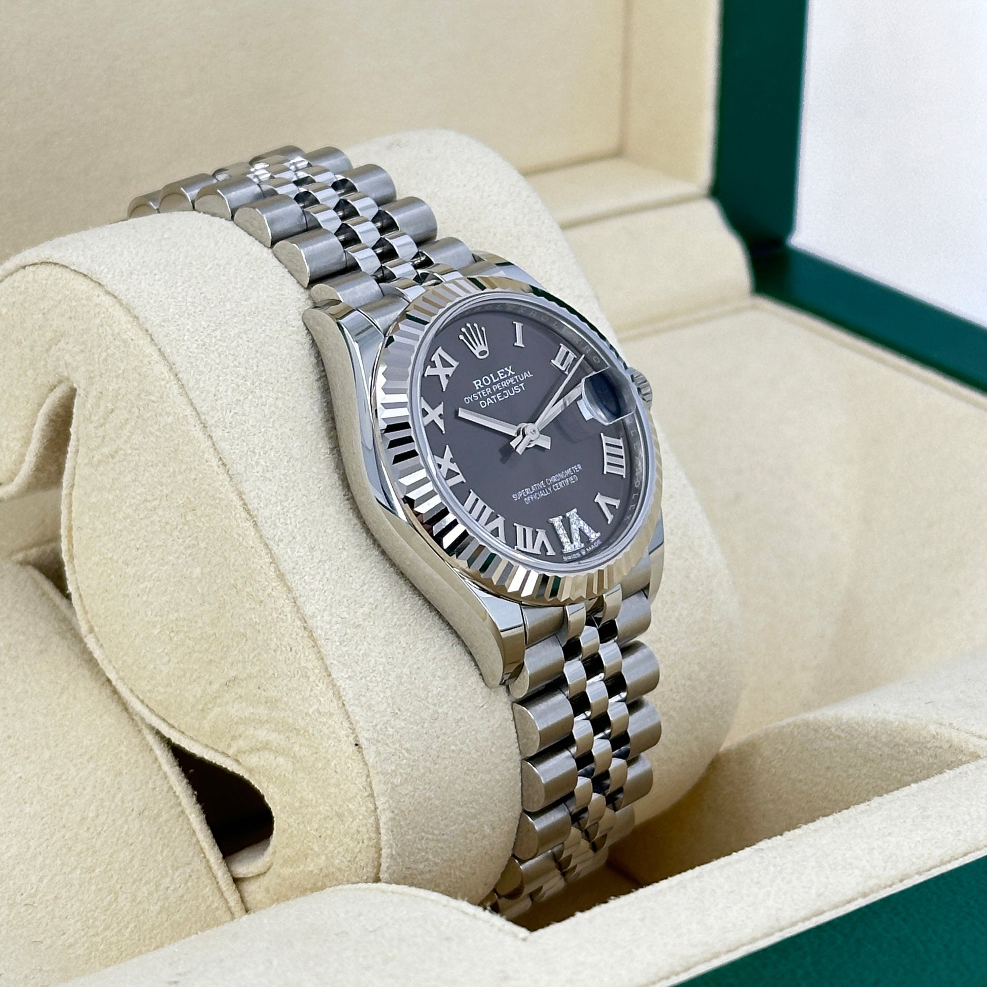 Datejust 31, Oystersteel and 18K White Gold, Ref# 278274-0028