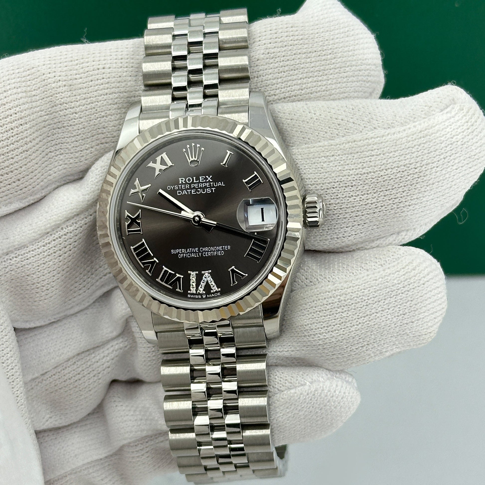 Datejust 31, Oystersteel and 18K White Gold, Ref# 278274-0028