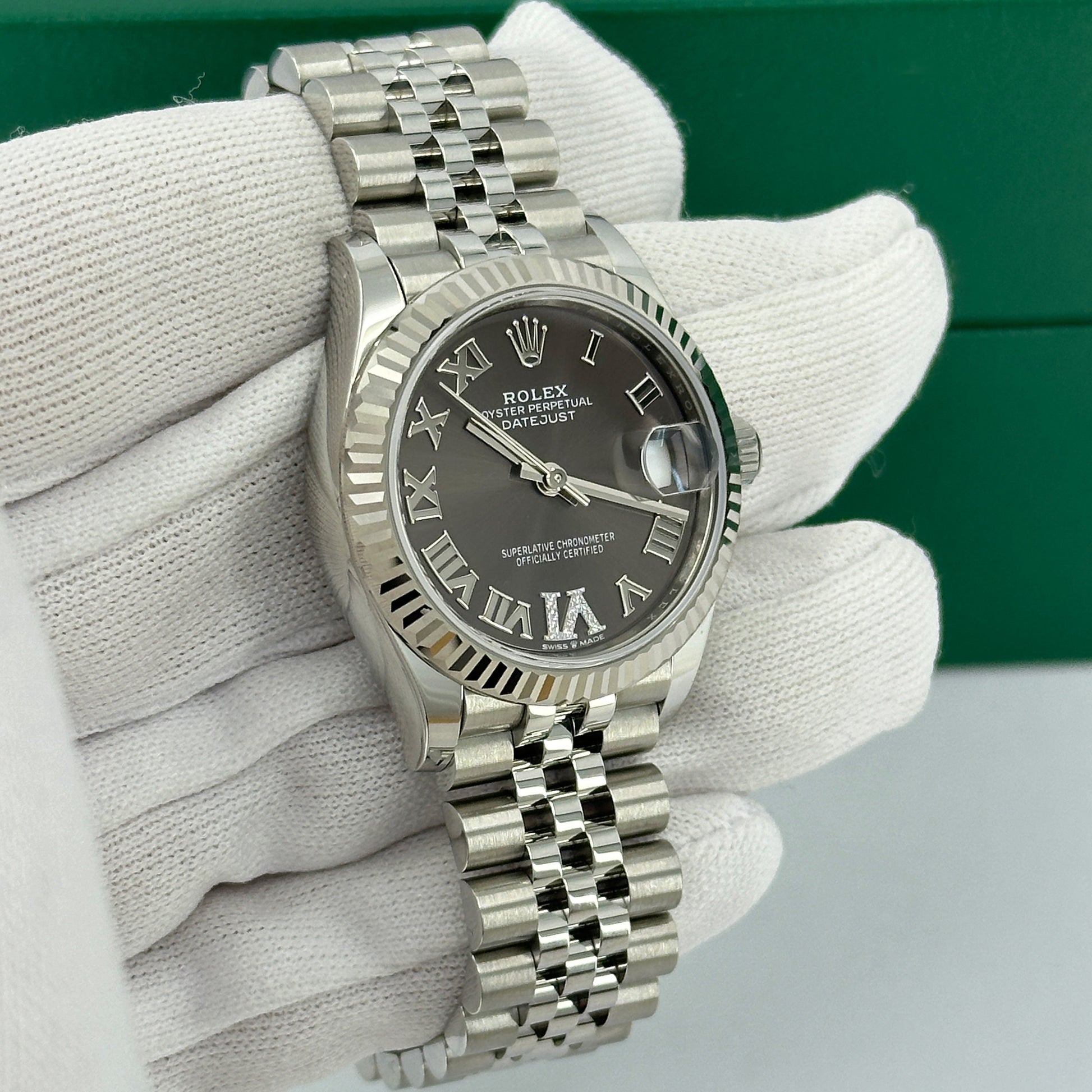 Datejust 31, Oystersteel and 18K White Gold, Ref# 278274-0028