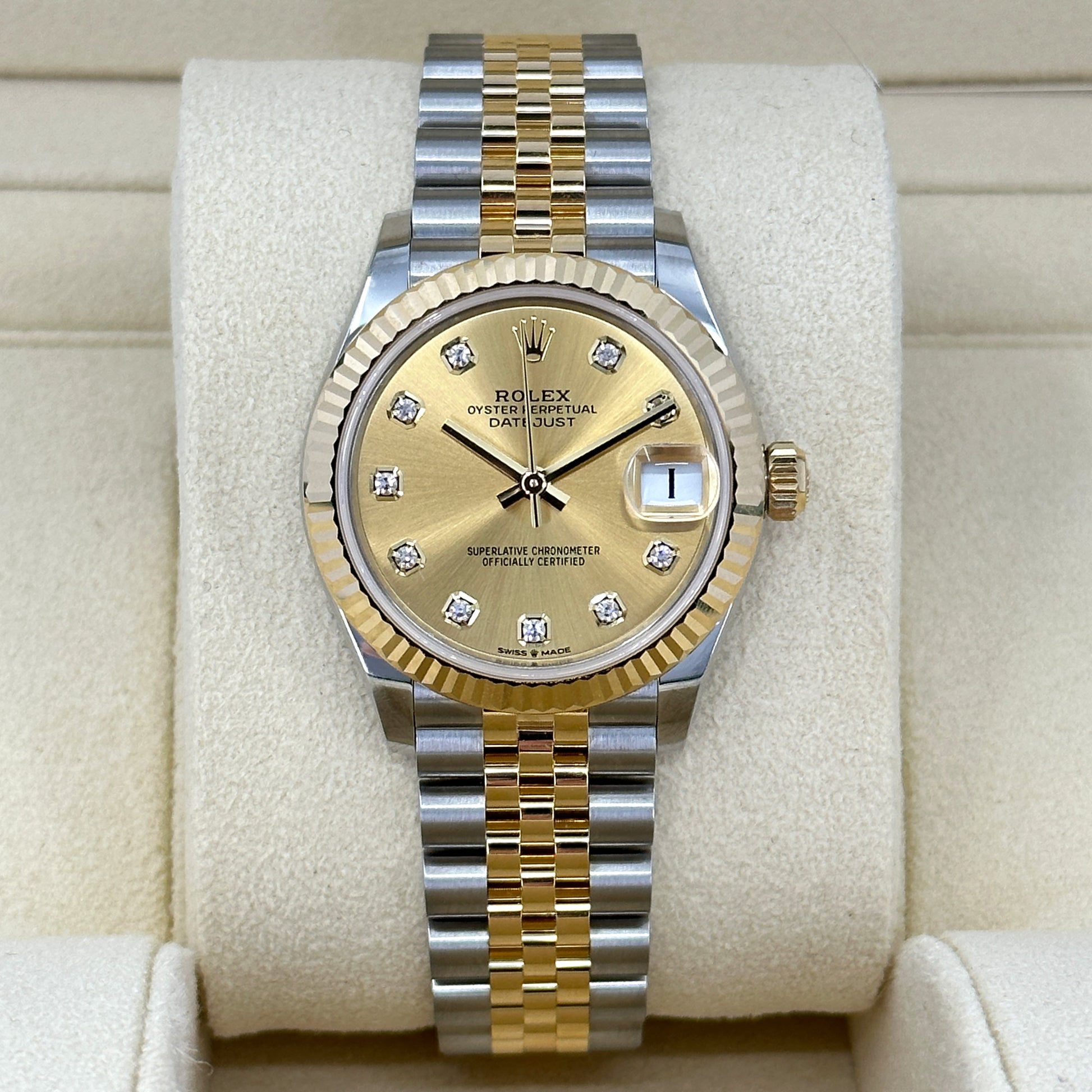 Datejust 31, Oystersteel and 18K Yellow Gold, Ref# 278273-0026