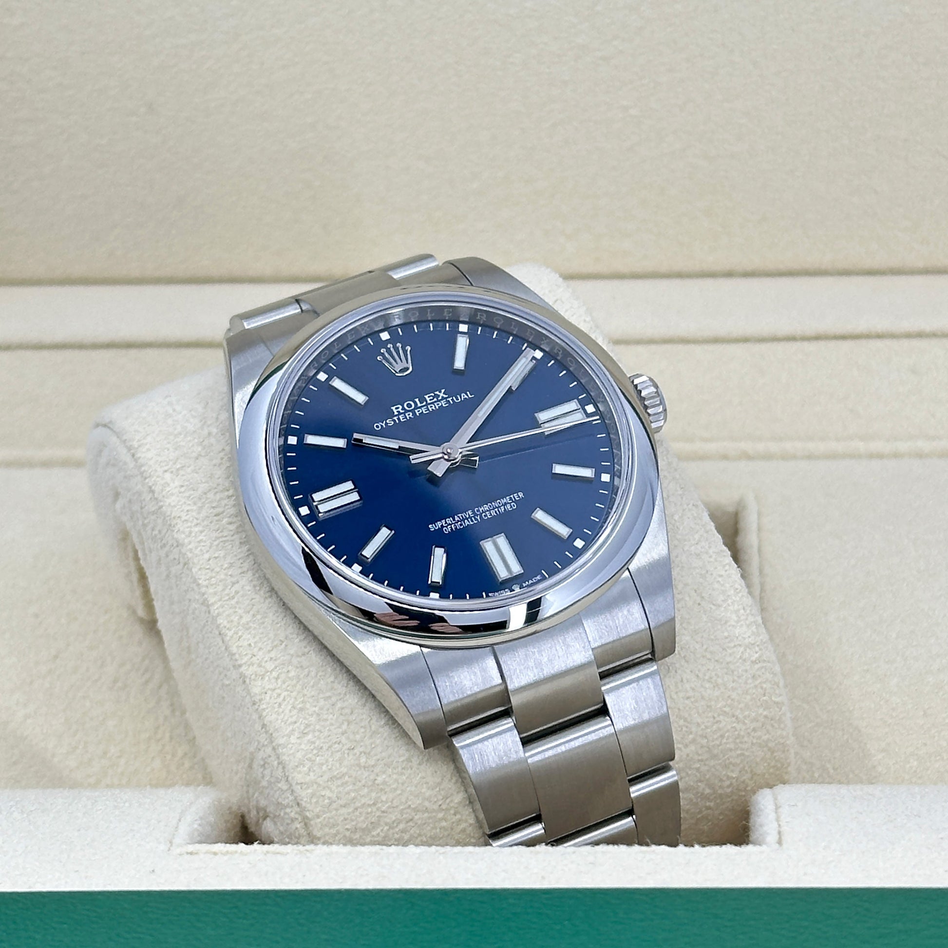 Oyster Perpetual 41Mm, Blue Dial, Ref# 124300-0003
