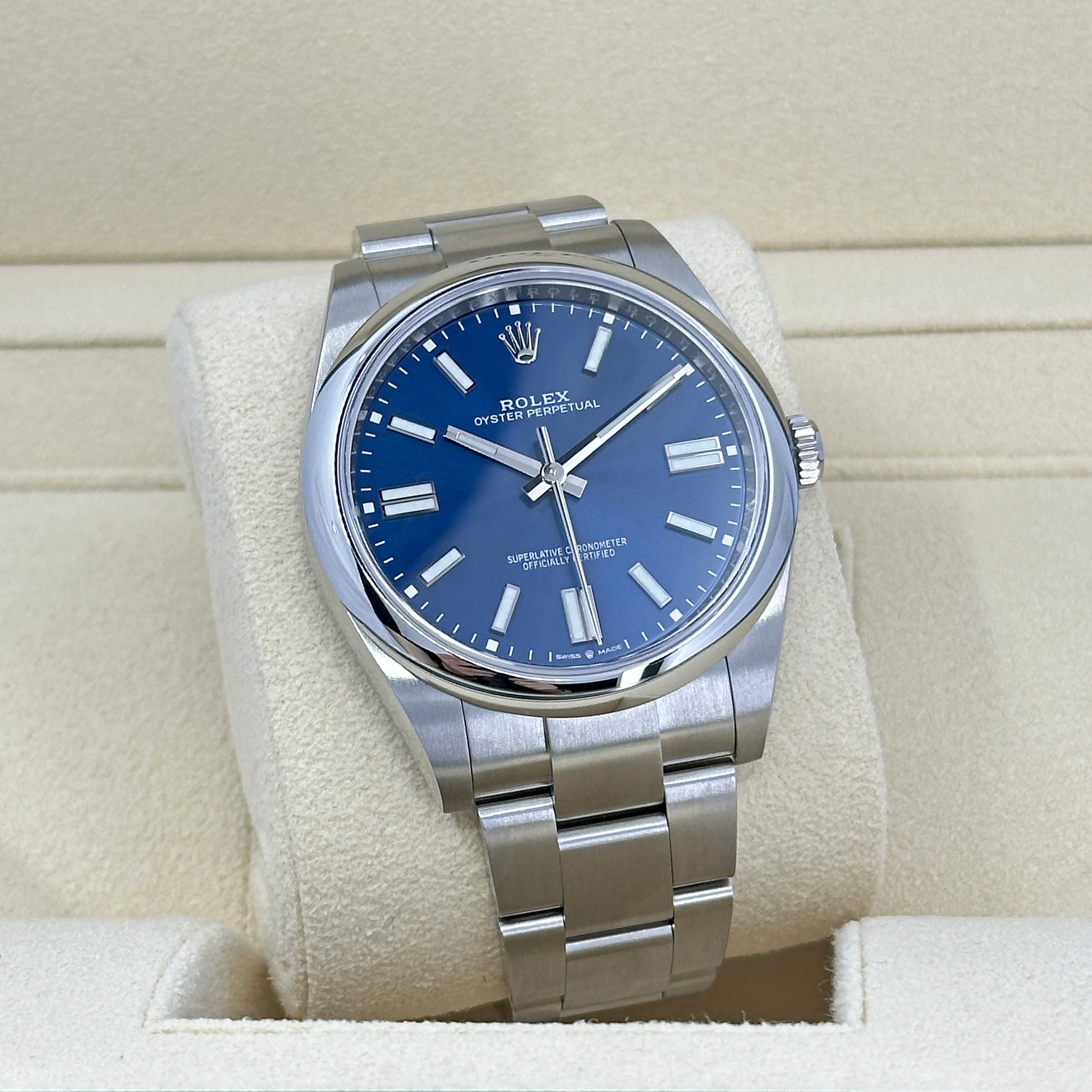 Oyster Perpetual 41Mm, Blue Dial, Ref# 124300-0003