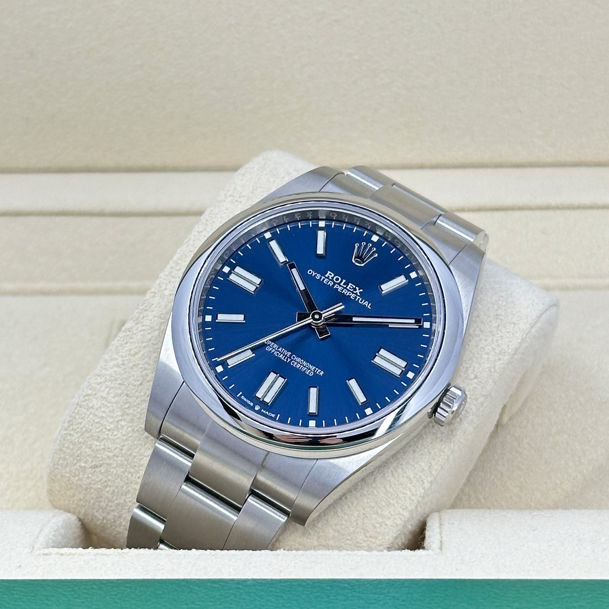 Oyster Perpetual 41Mm, Blue Dial, Ref# 124300-0003