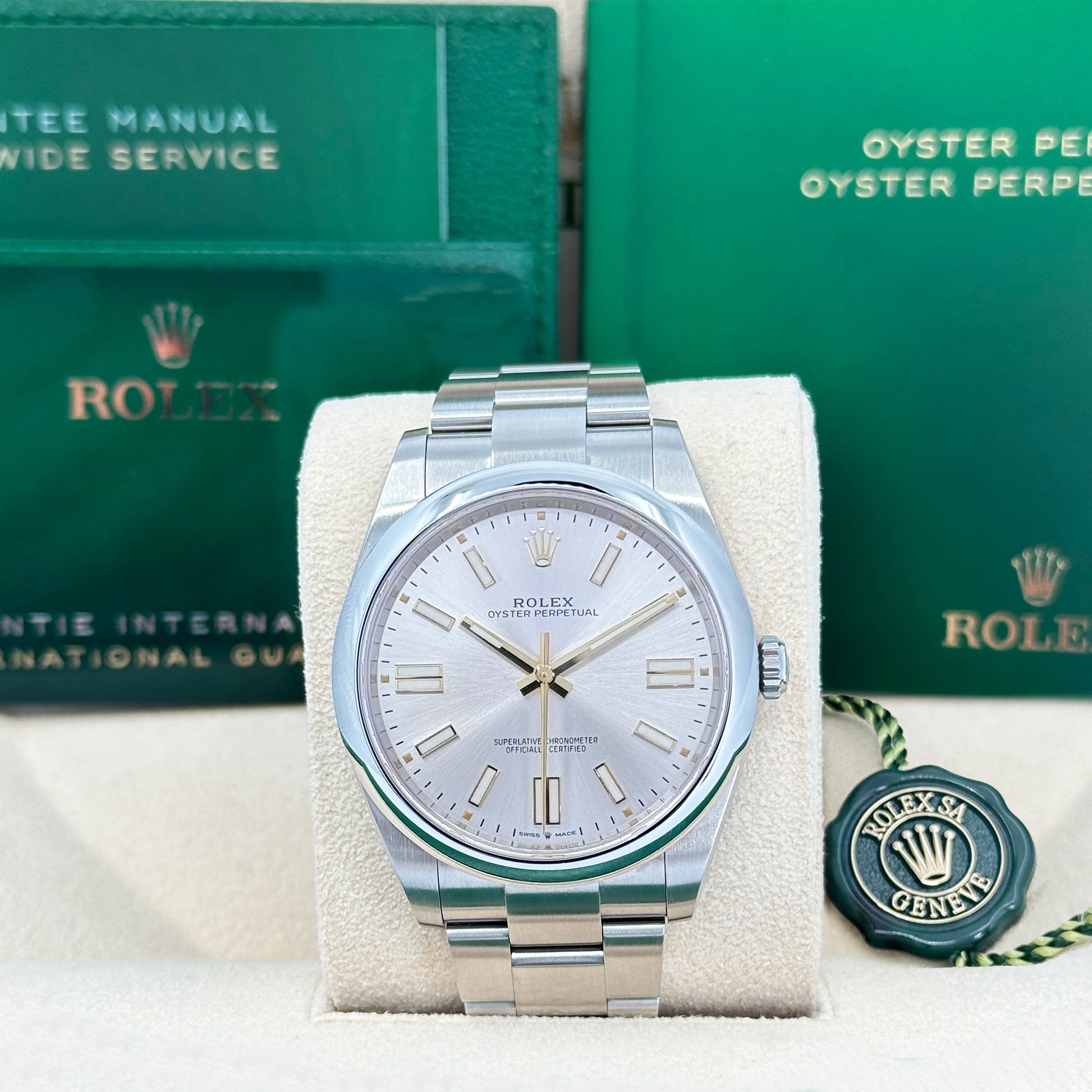 Oyster Perpetual 41 Oystersteel Ref# 124300-0001