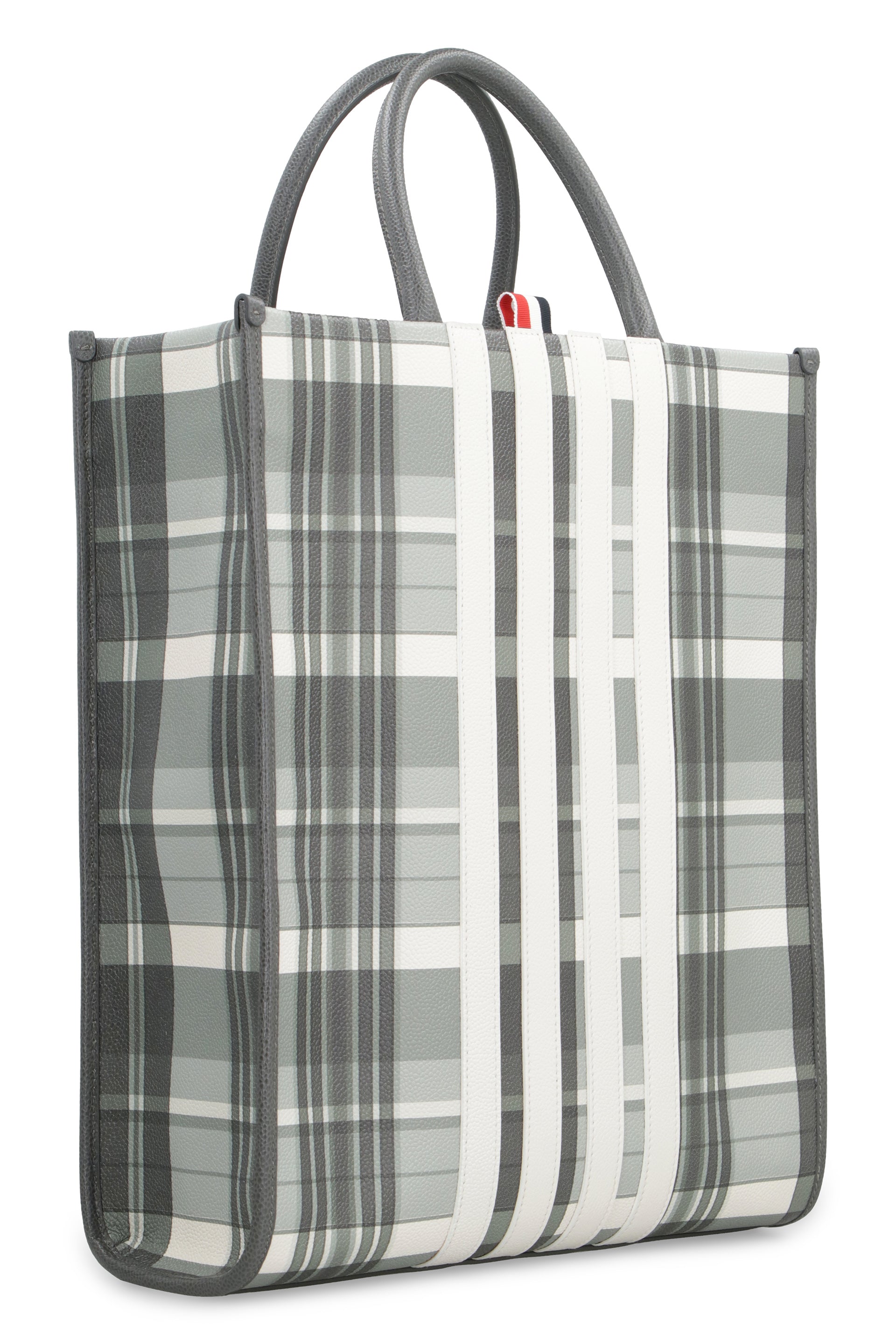 PRINTED LEATHER SHOPPING BAG