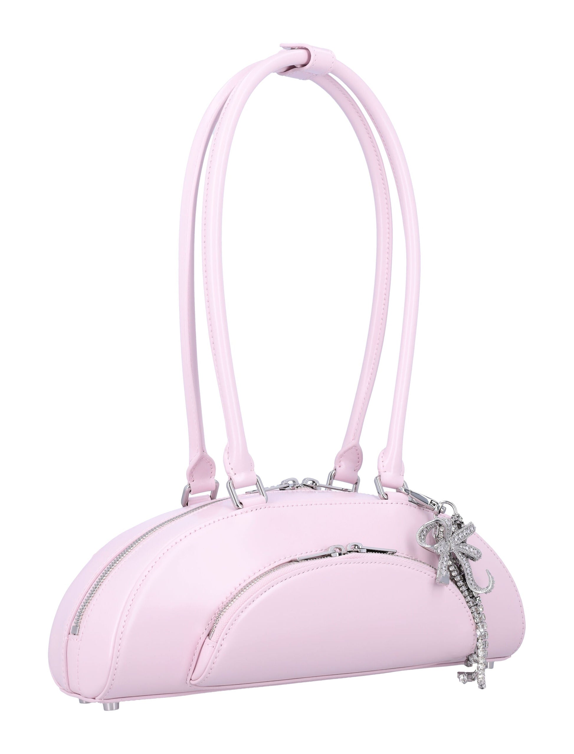 CURVED CHARM SHOULDER BAG