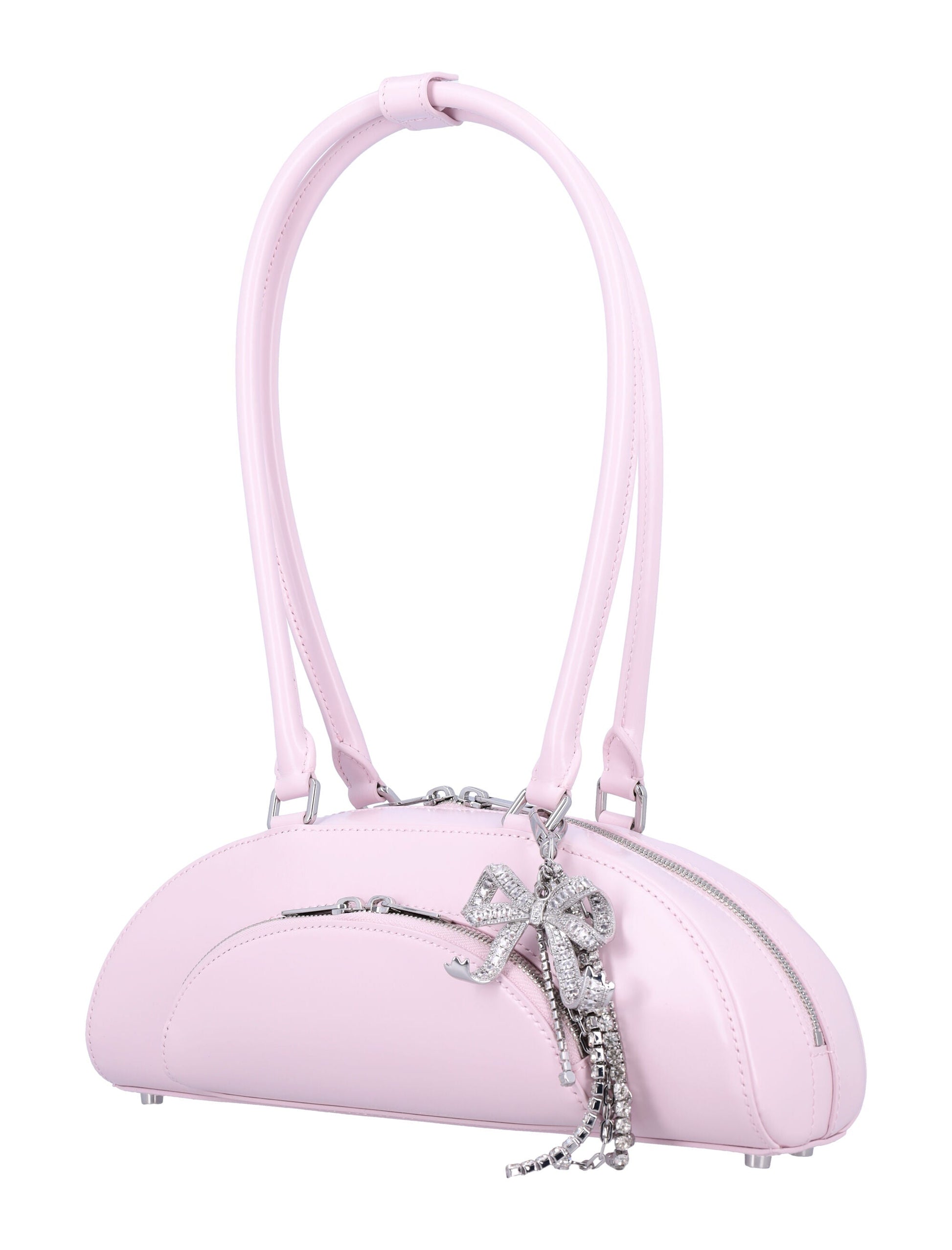 CURVED CHARM SHOULDER BAG