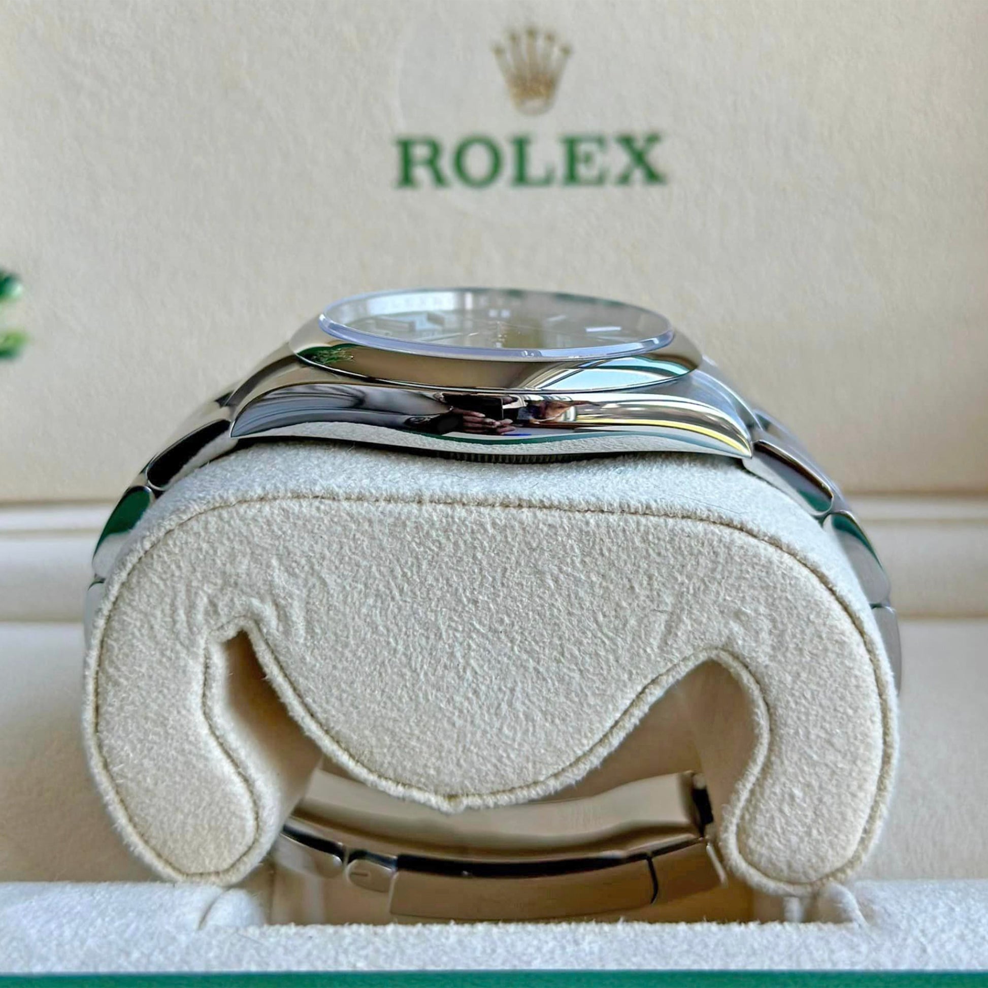 Oyster Perpetual 41, Oystersteel, 41Mm, Turquoise Celebration Motif Dial, Ref# 124300-0008