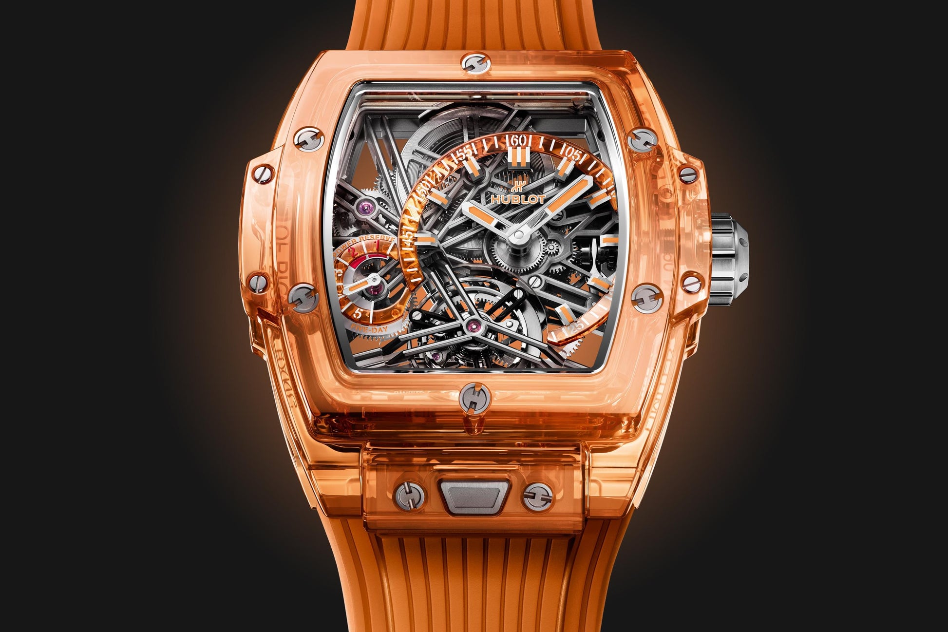 Spirit of Big Bang TOURBILLON ORANGE SAPPHIRE Ref# 645.JO.0120.RT