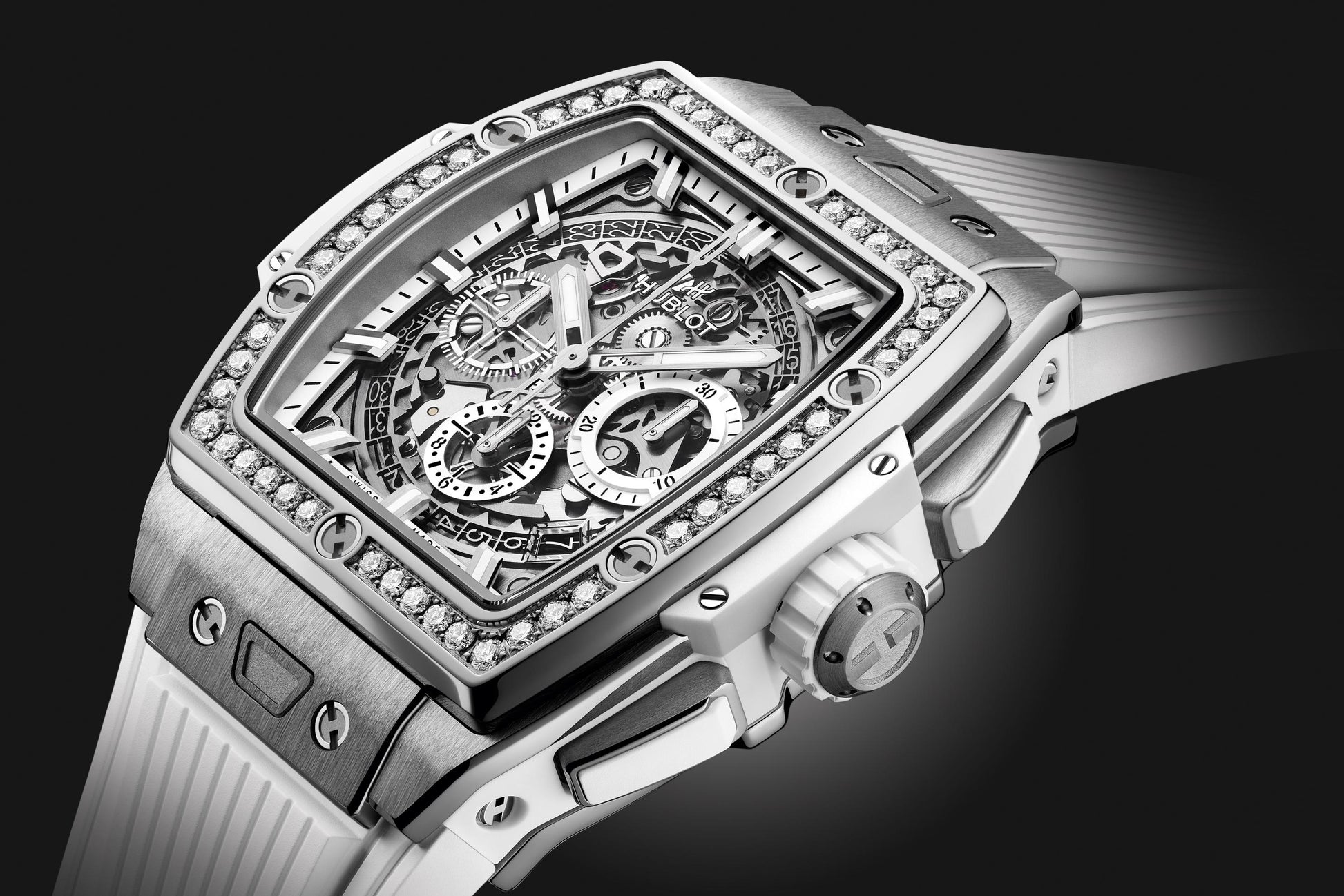 Spirit of Big Bang TITANIUM WHITE DIAMONDS Ref# 642.NE.2010.RW.1204