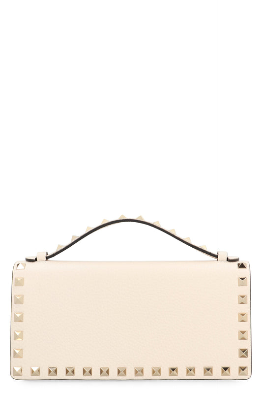 ROCKSTUD LEATHER WALLET on CHAIN