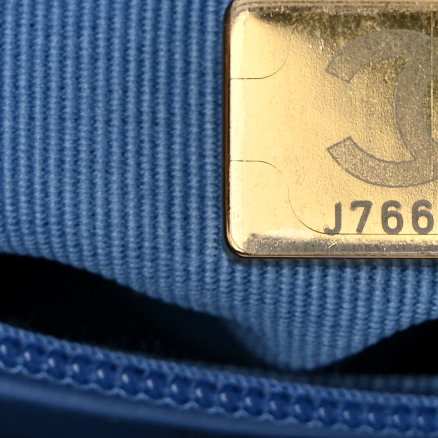 Shiny Aged Calfskin Quilted Nano Kelly Shopper Blue